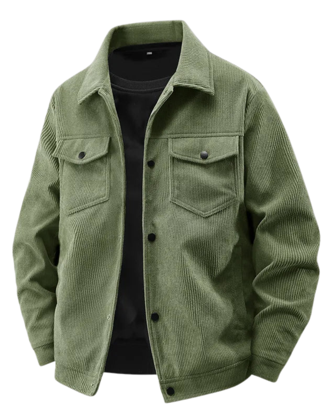 Men’s Corduroy Jacket – Casual Autumn Coat with Multiple Pockets