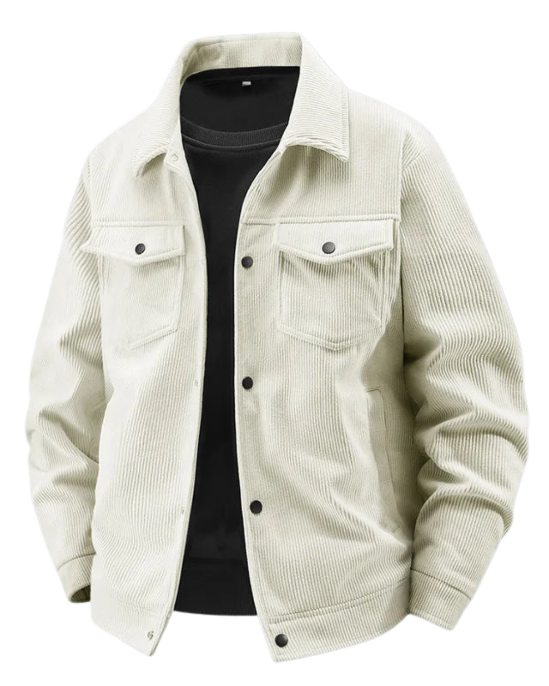 Men’s Corduroy Jacket – Casual Autumn Coat with Multiple Pockets