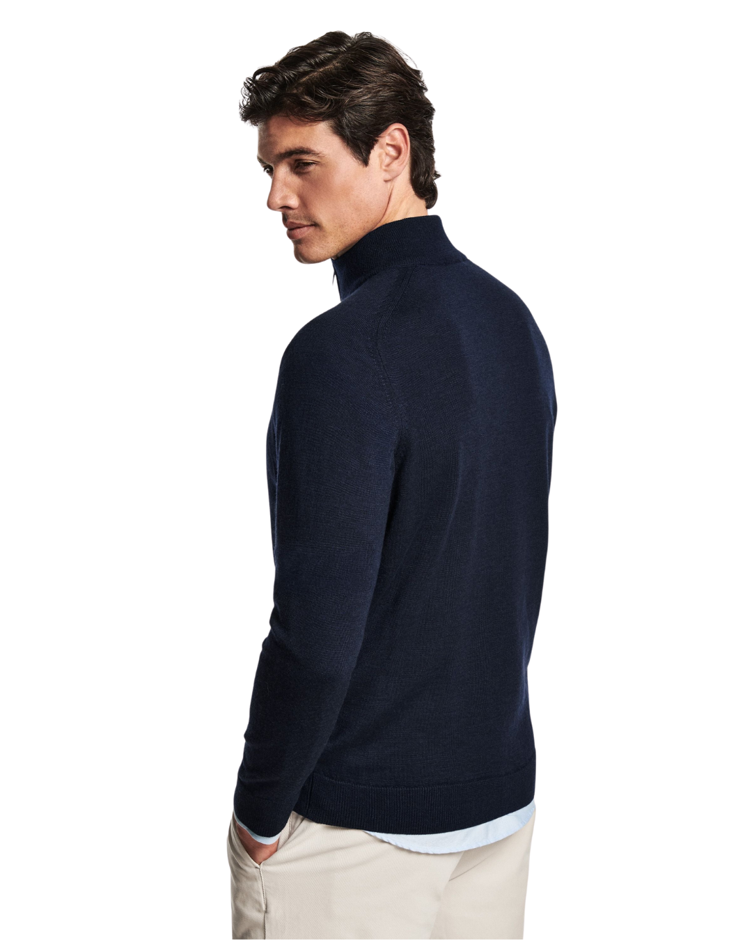 Men’s Half-Zip Pullover – Merino Wool Sweater
