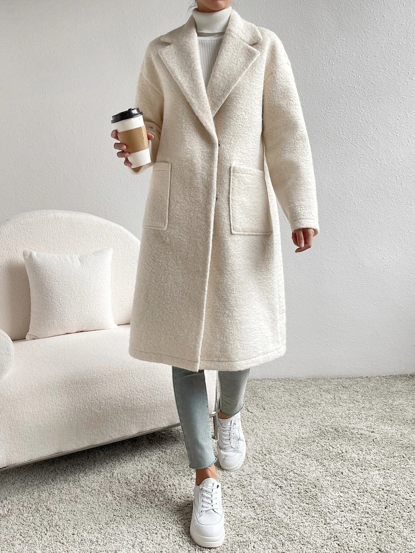 Nora Oversized Pocket Overcoat