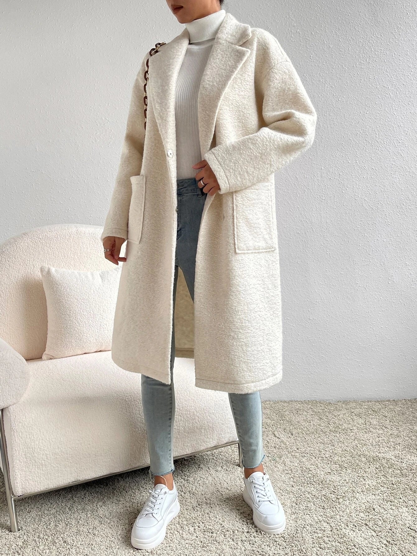 Nora Oversized Pocket Overcoat