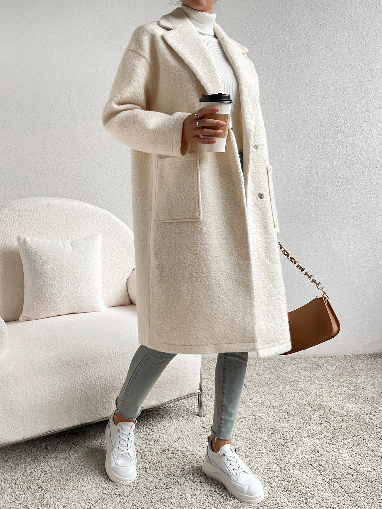 Nora Oversized Pocket Overcoat