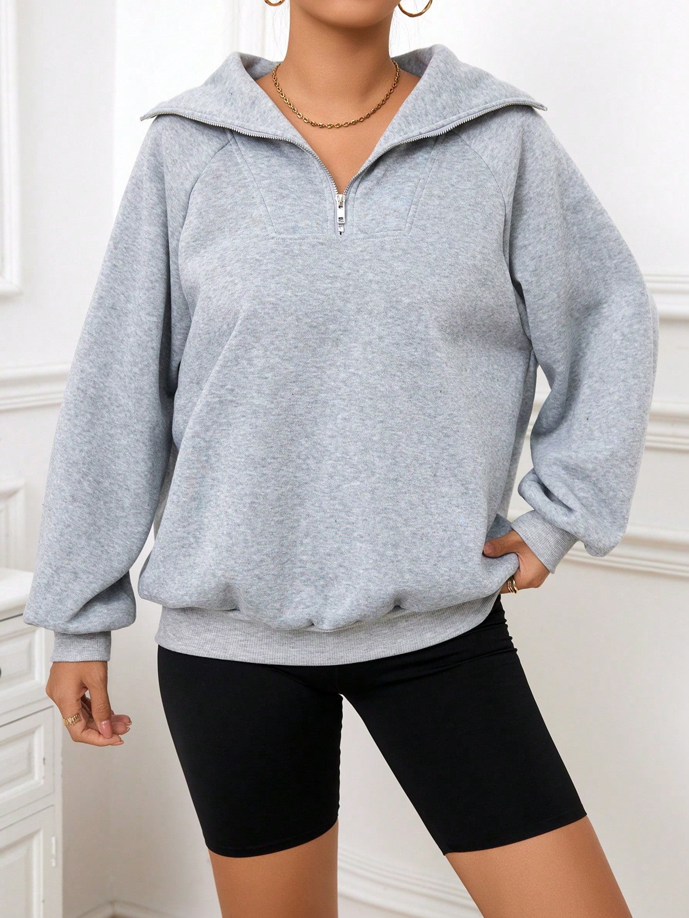 Maya Zip-Up Sweatshirt