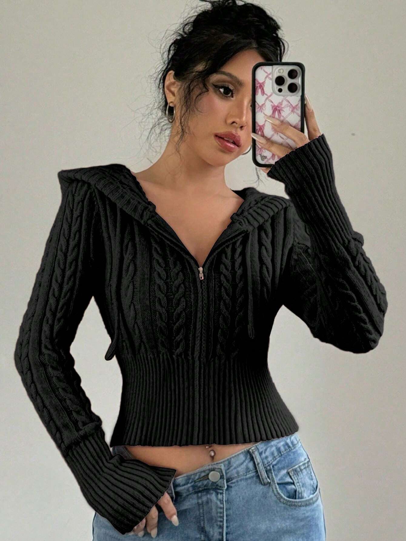 Mila Zip-Front Hoodie