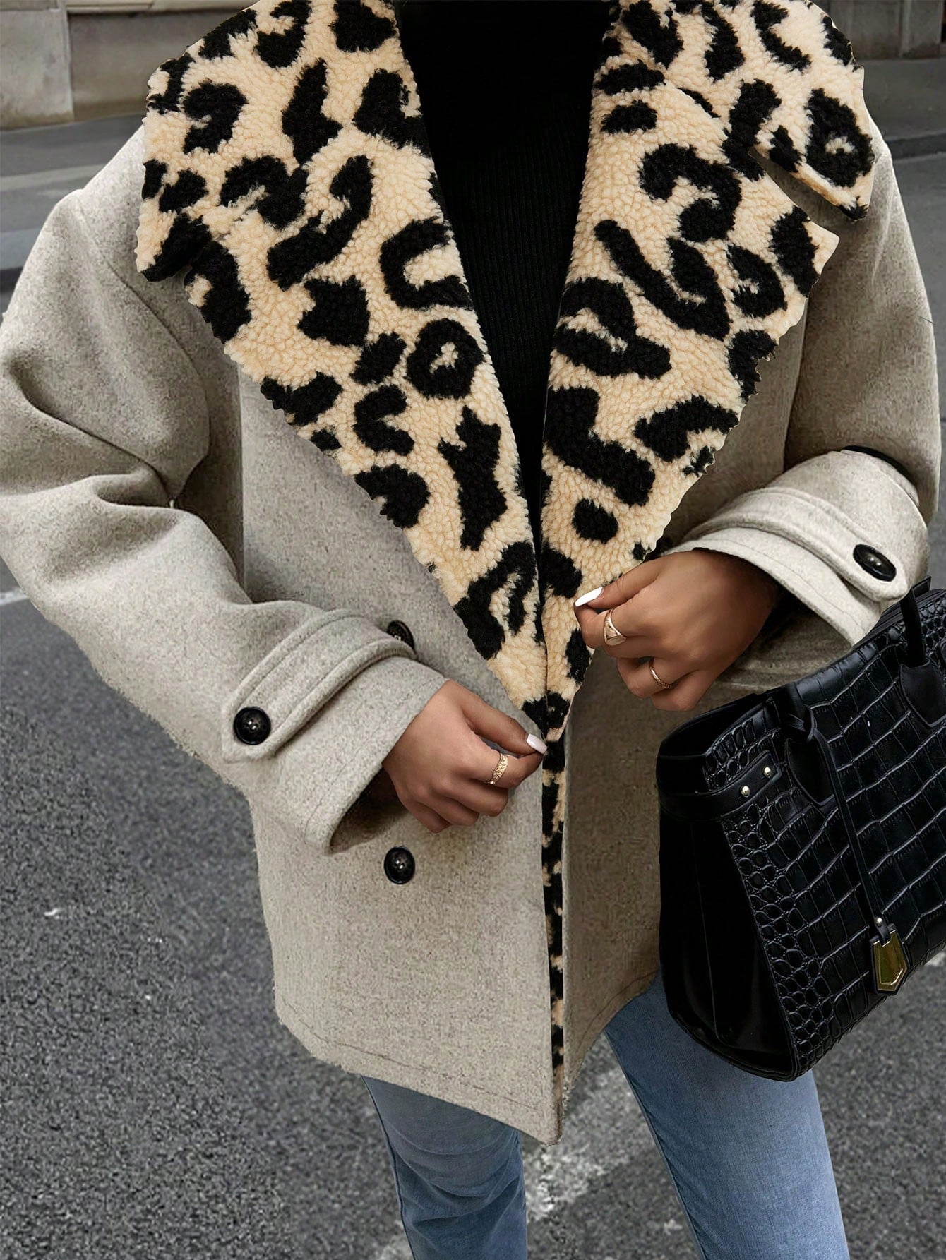 Luna Double-Breasted Wool-Blend Coat