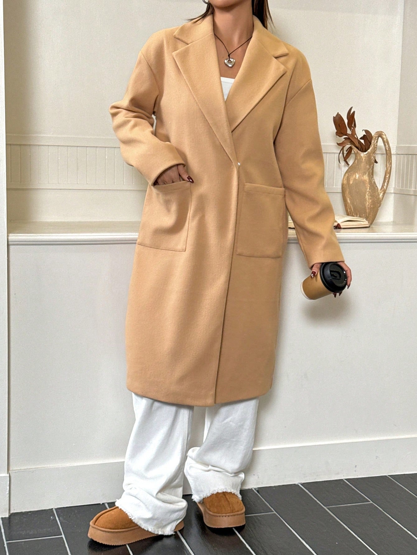Nora Oversized Pocket Overcoat