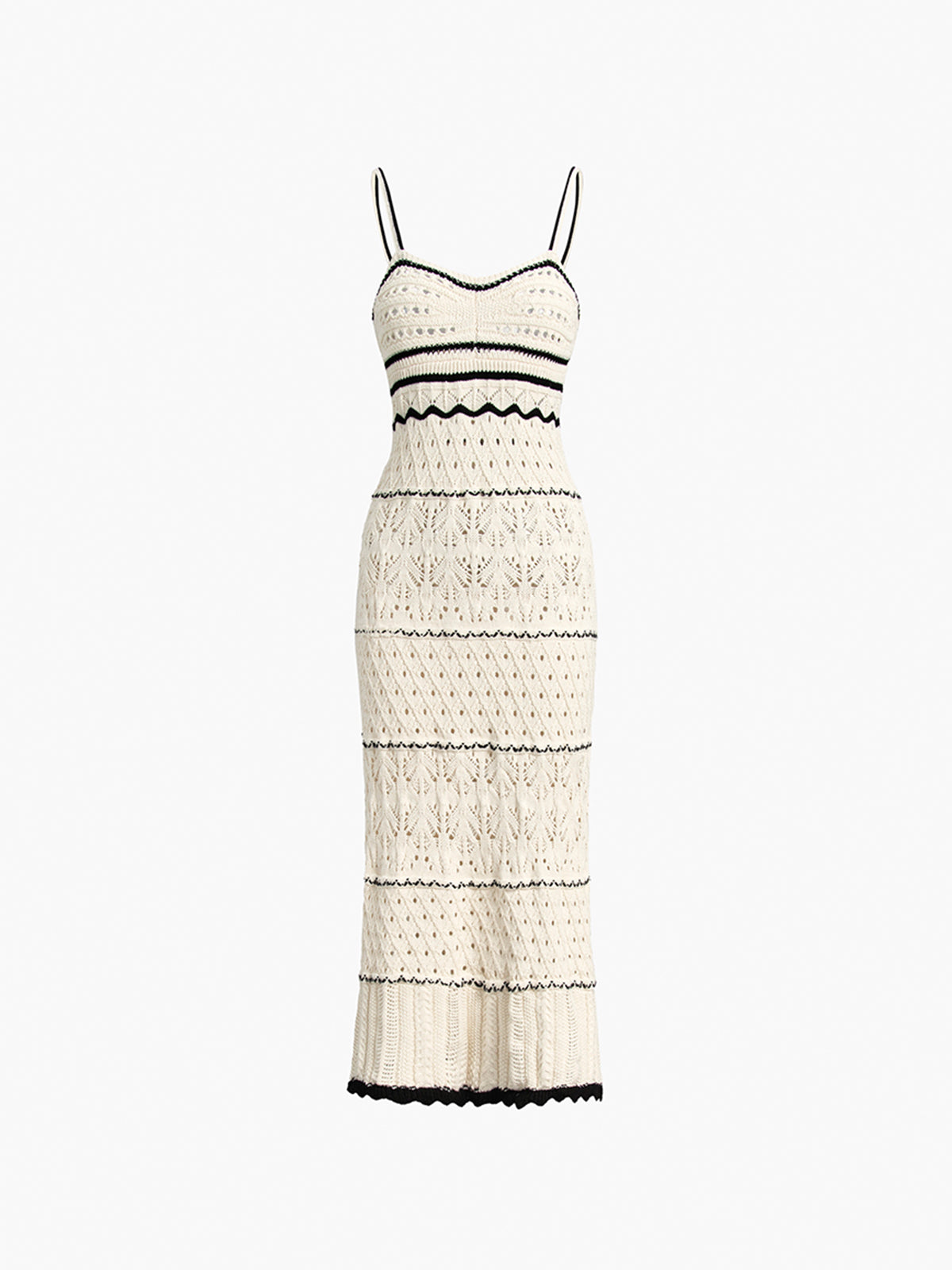 Sir�ne Paros Crochet Eyelet See Through Midi Dress