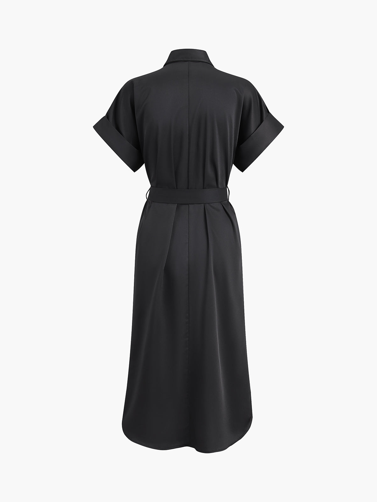 Myriel – Midikleid mit Polotaschen und Bindeband