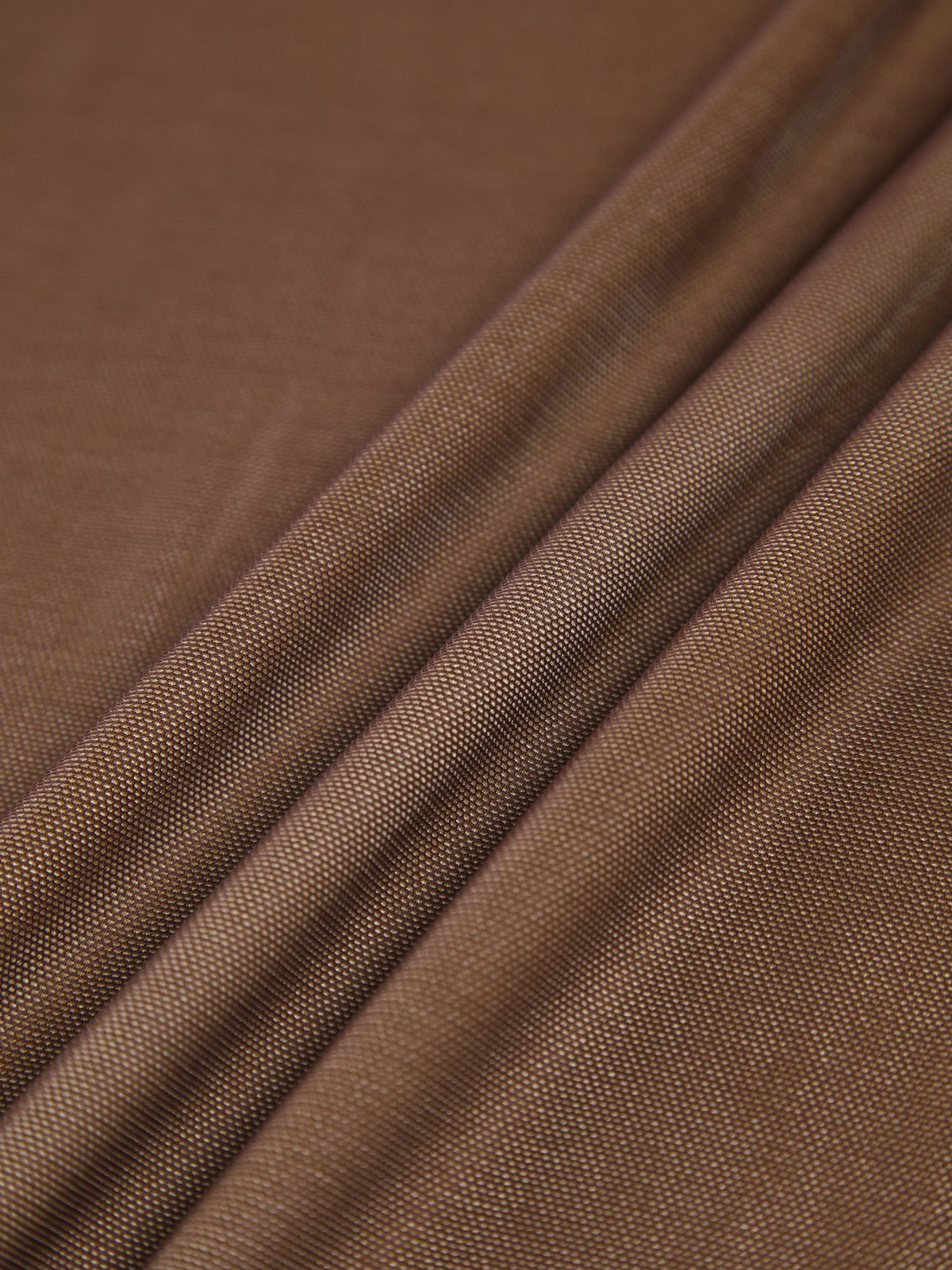 Shimglow – Langes Kleid aus Netzstoff mit Reißverschluss in Cappuccino-Ombré-Optik