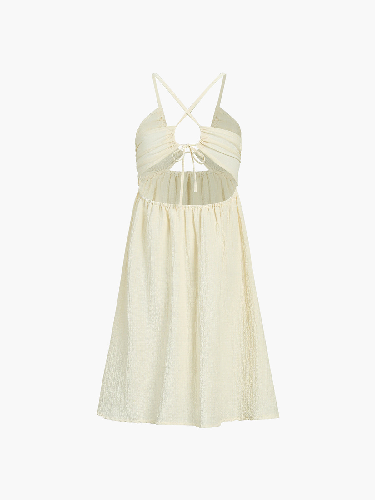 Bressa Rygglös Criss Cross Slit Midiklänning