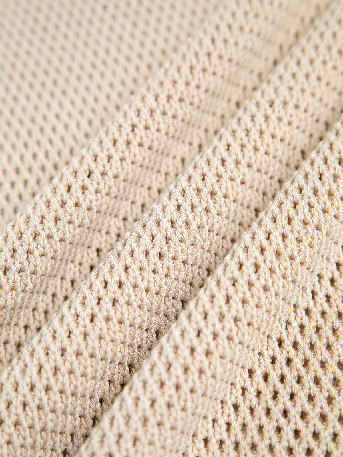 Nisle – Gestricktes, hohles, einfarbiges Tanktop