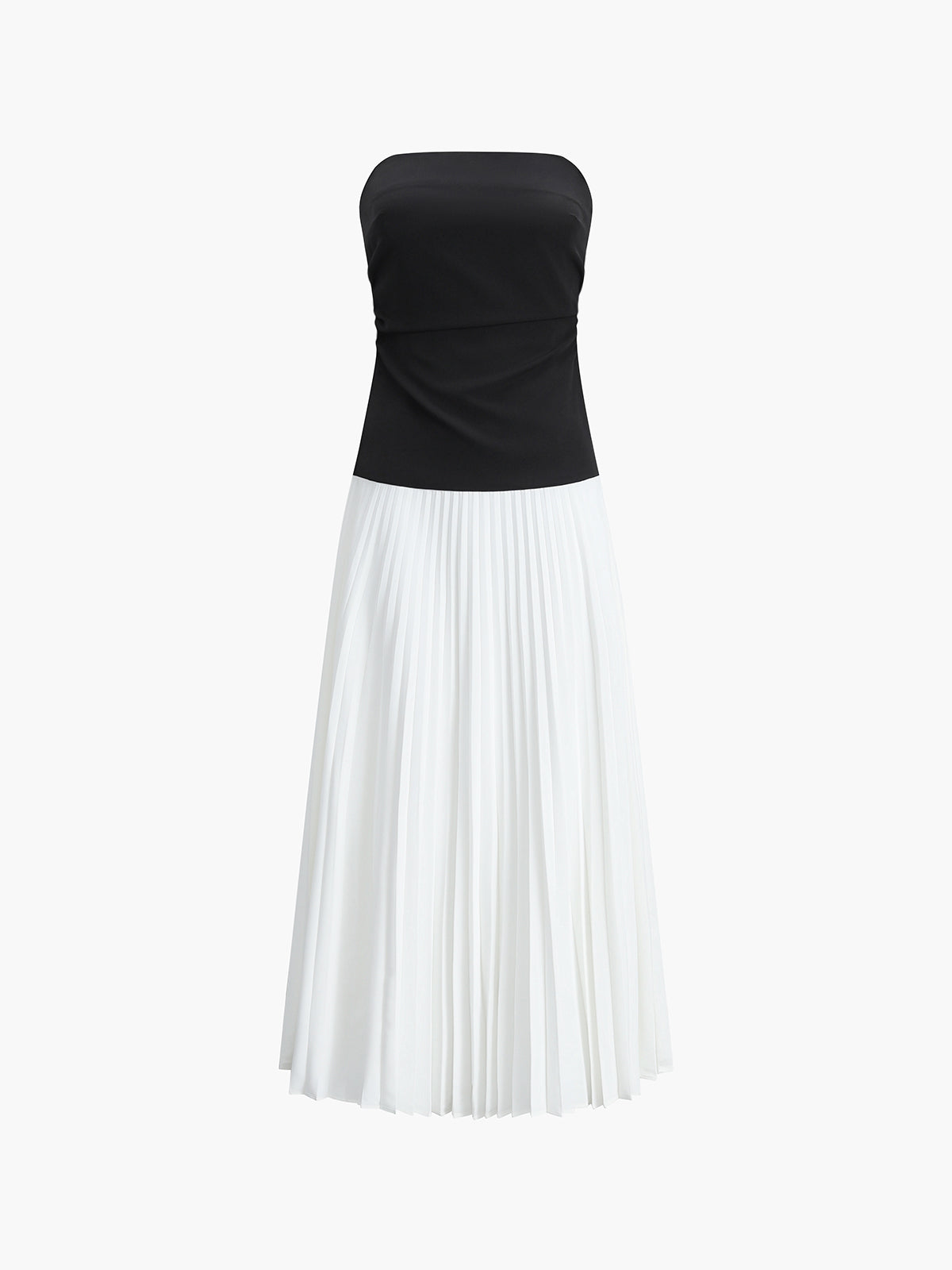 Lyrys Sleeveless Pleated Long Dress