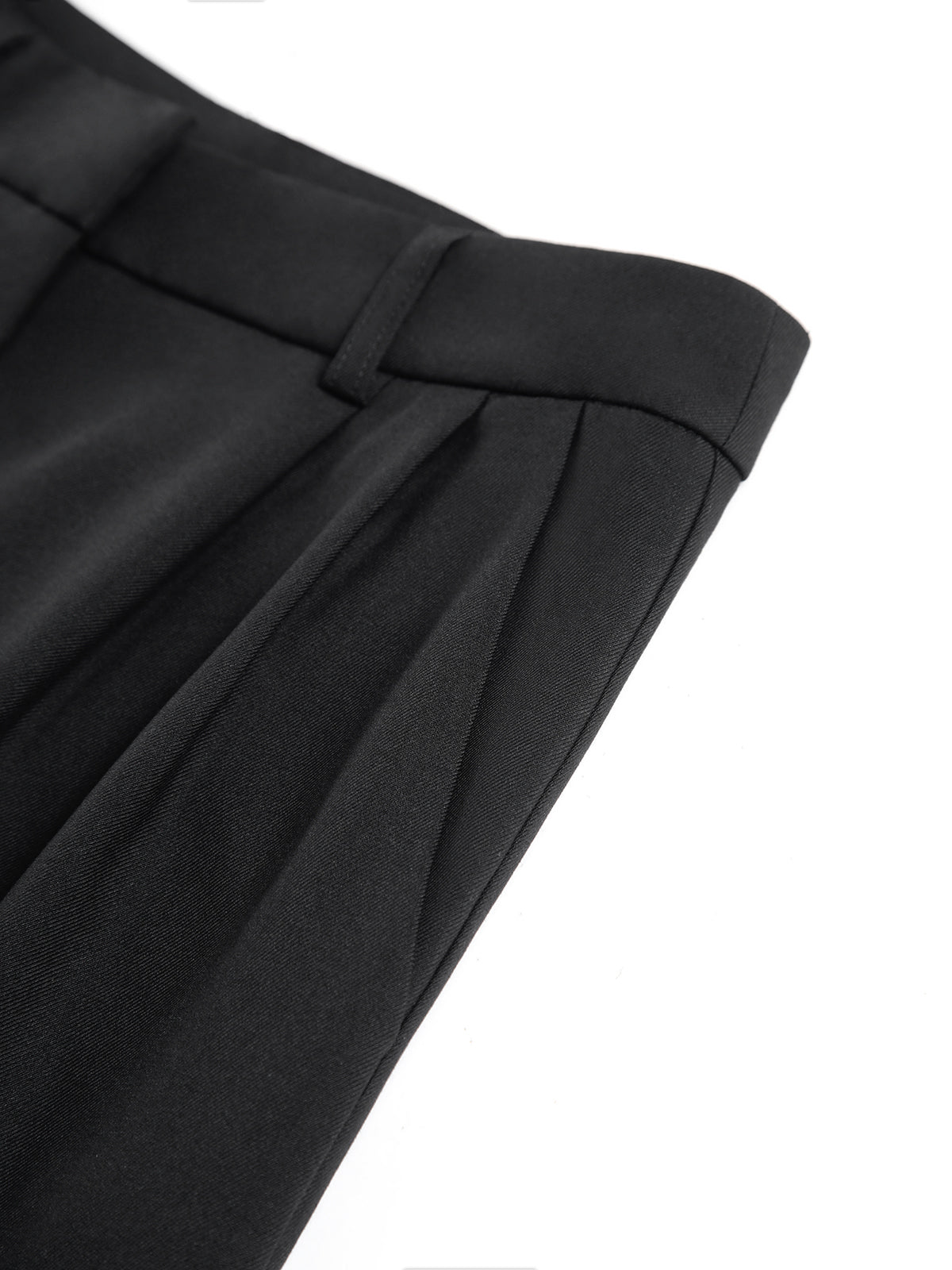 Navine Solid Wide Leg Byxor Utan Bälte