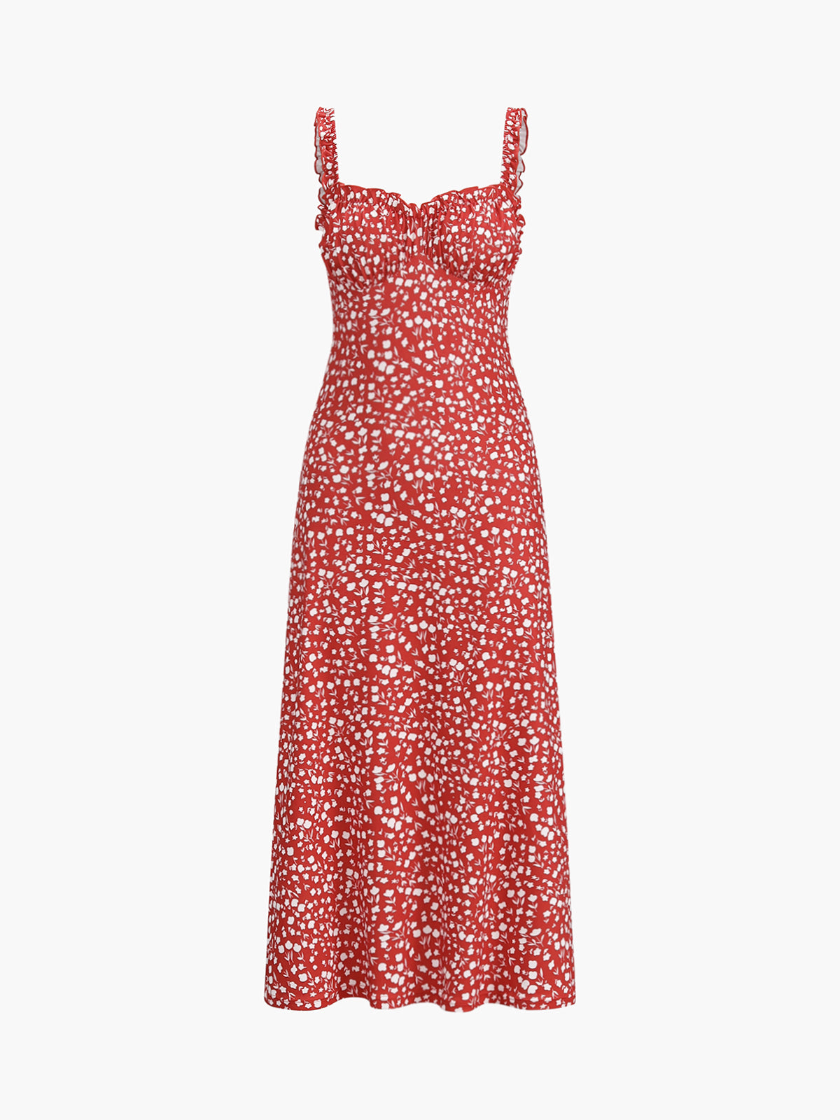 Leva Cami florales böhmisches Urlaubs-Midikleid