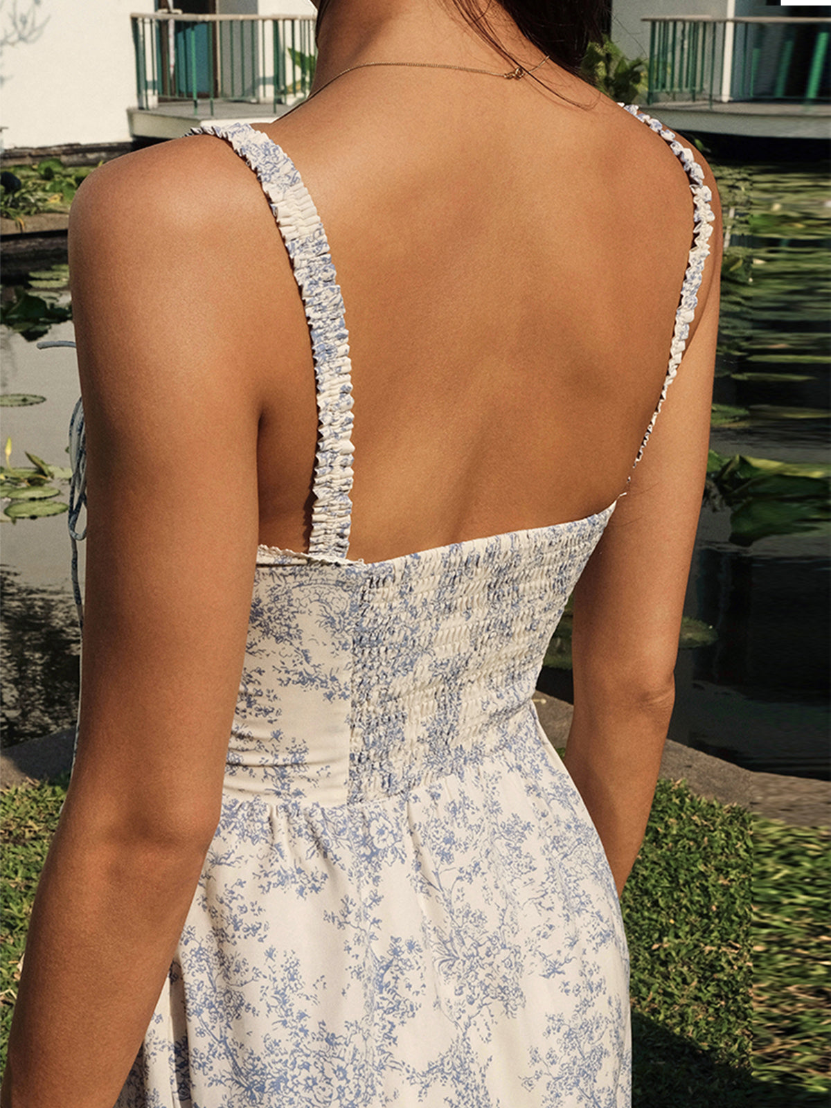 RalŽ – Sapphire Garden – Camisole-Midikleid mit Blumenmuster