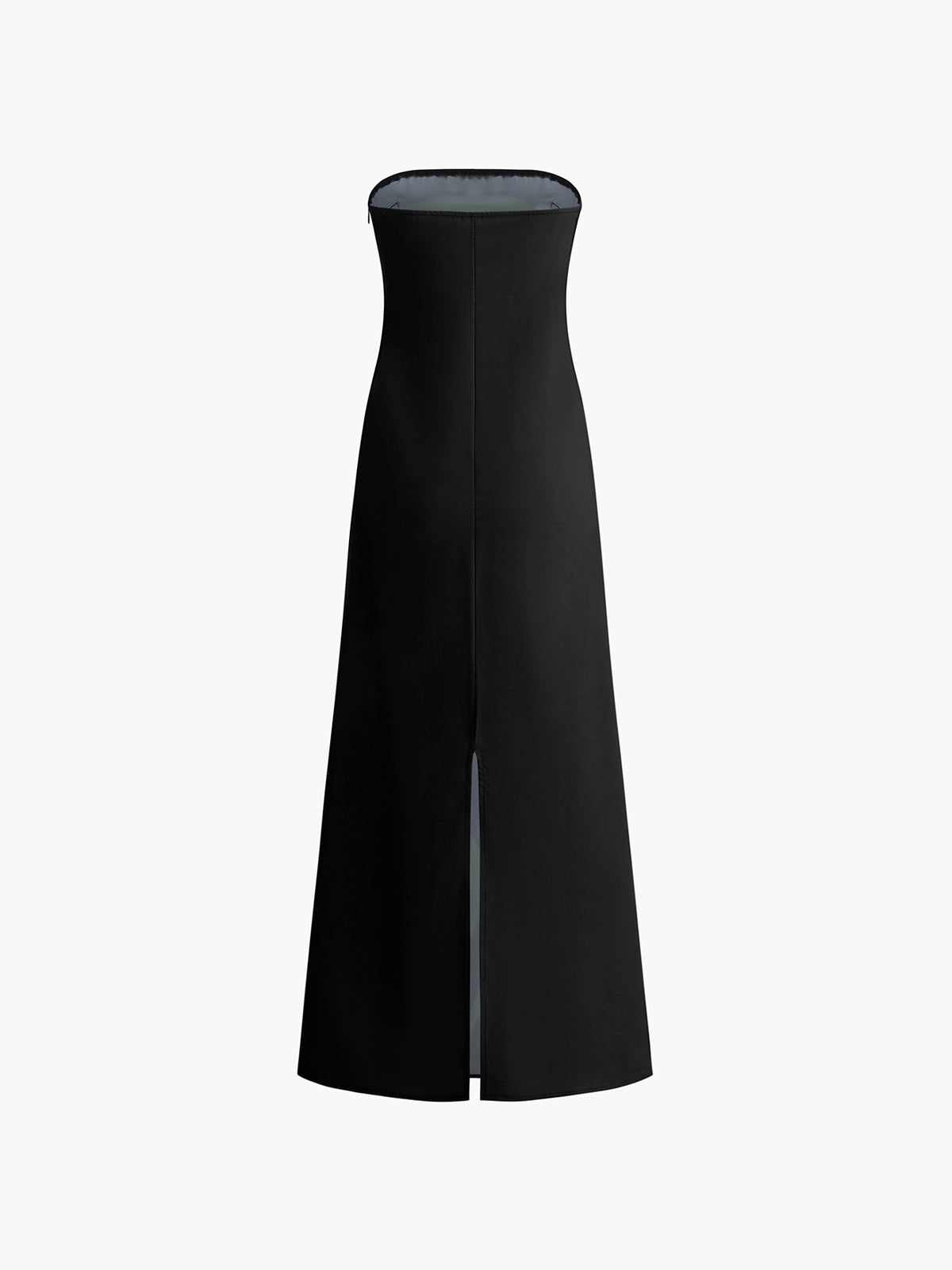 Minea – Langes, geschlitztes Schlauchkleid mit großem Blumendruck