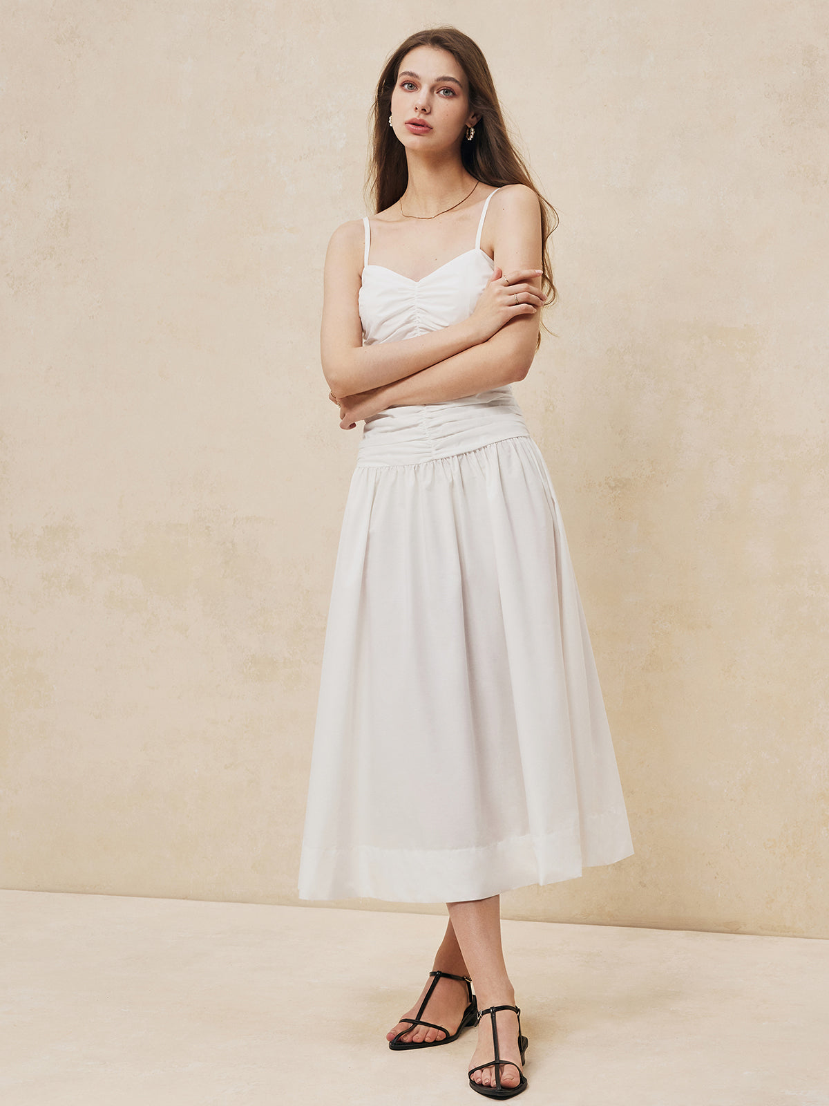 Majestwind – Serendipity – Langes Camisole-Kleid mit Rüschen