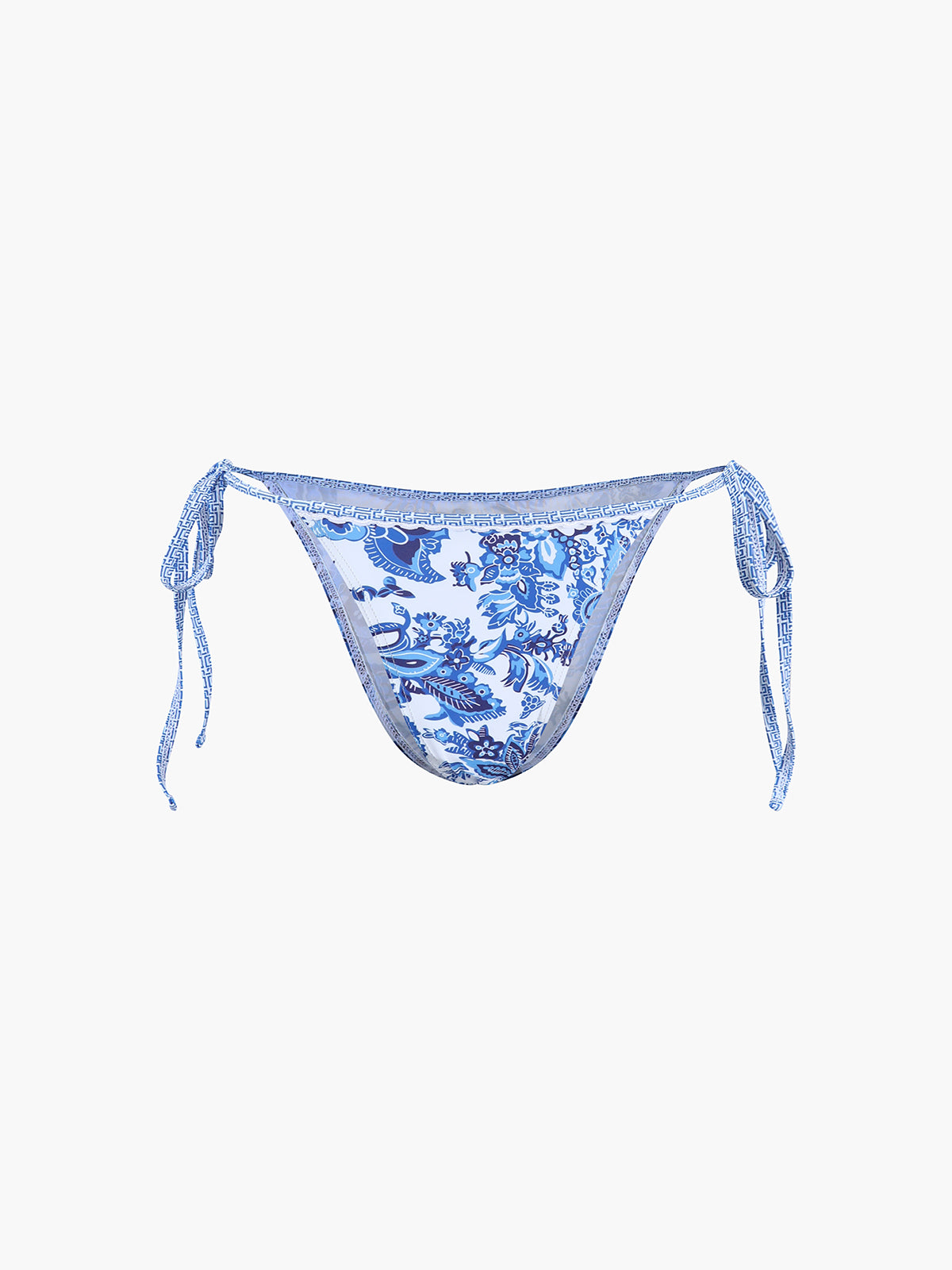 Lorine Mönstrad Halter Knuten Bikini Set