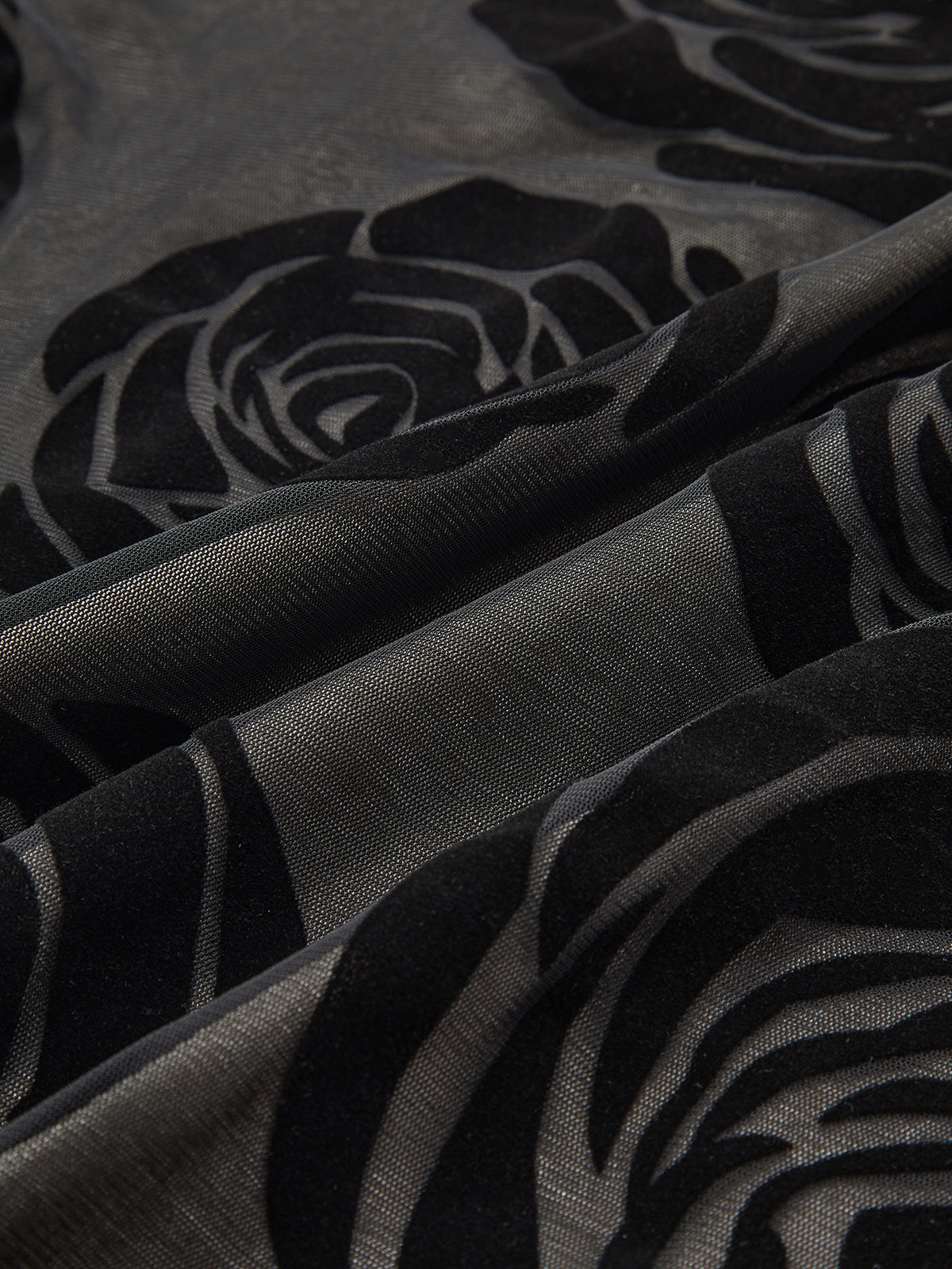 Baelvys Jacquard Blommig Asymmetrisk Lång Klänning