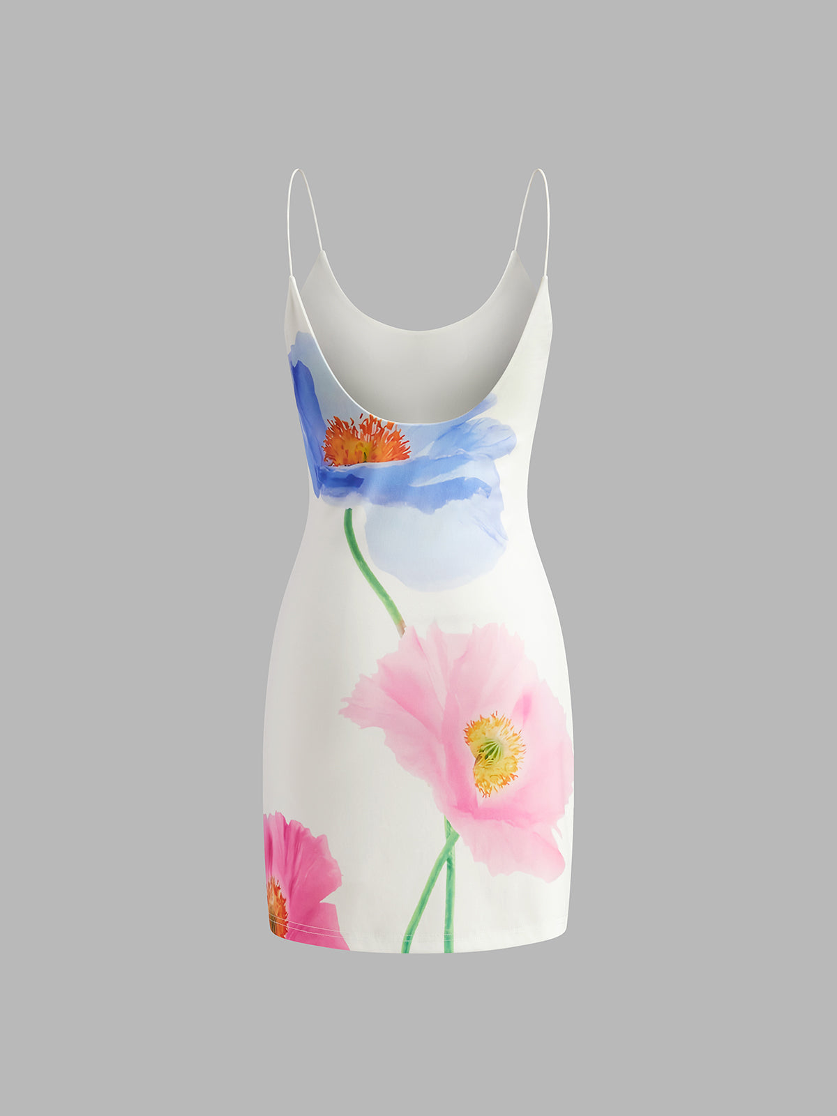 Thelvine Backless Floral Short Dress
