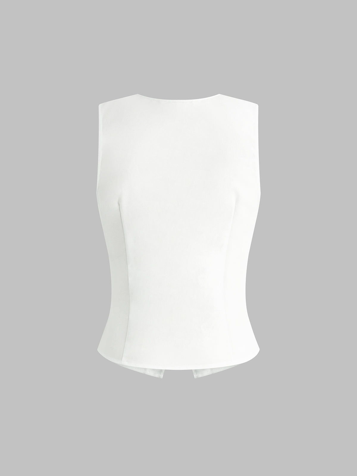 Velise – Tanktop aus Leinenmischung mit Knopfleiste