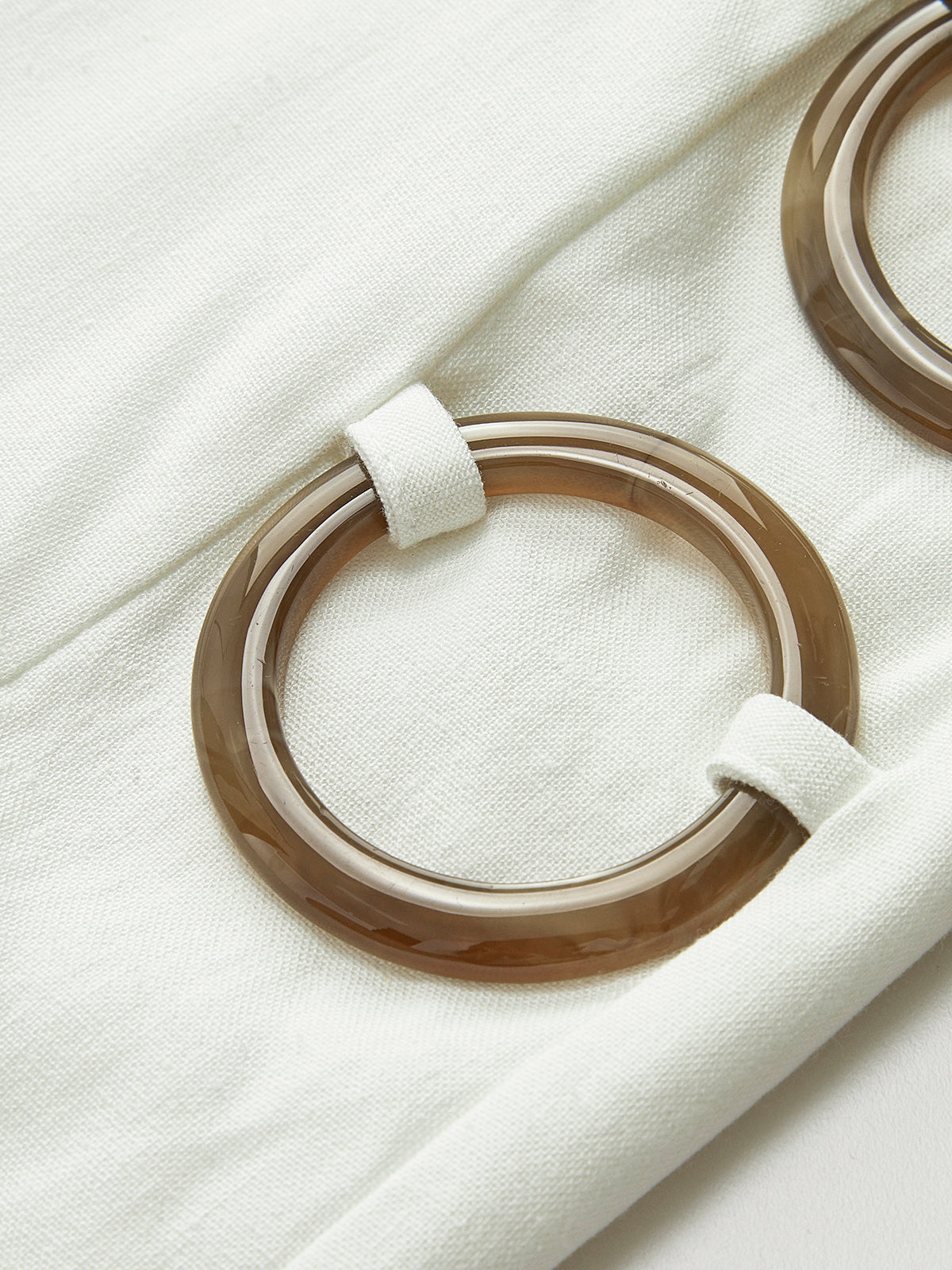 RenŽa ärmelloses Kleid mit O-Ring-Ausschnitt