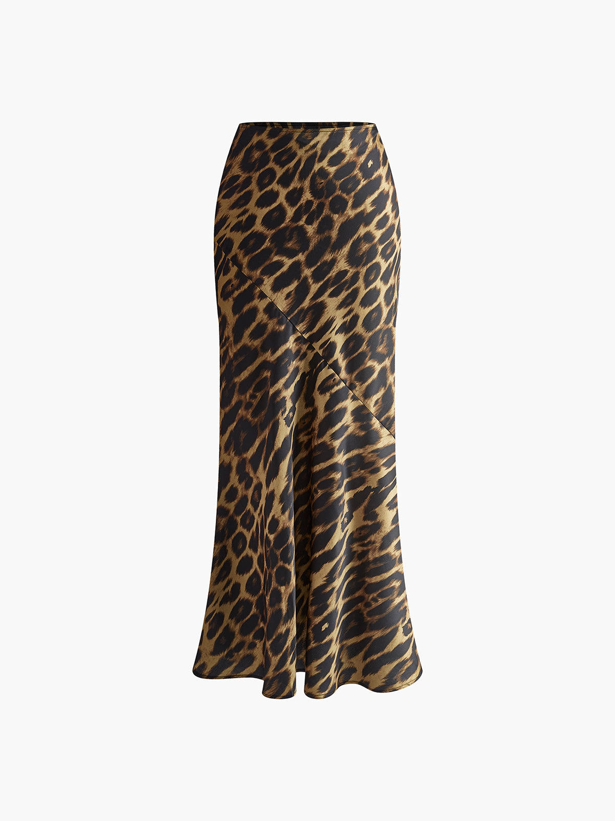 Vorise Slim Leopardmönstrad Maxikjol