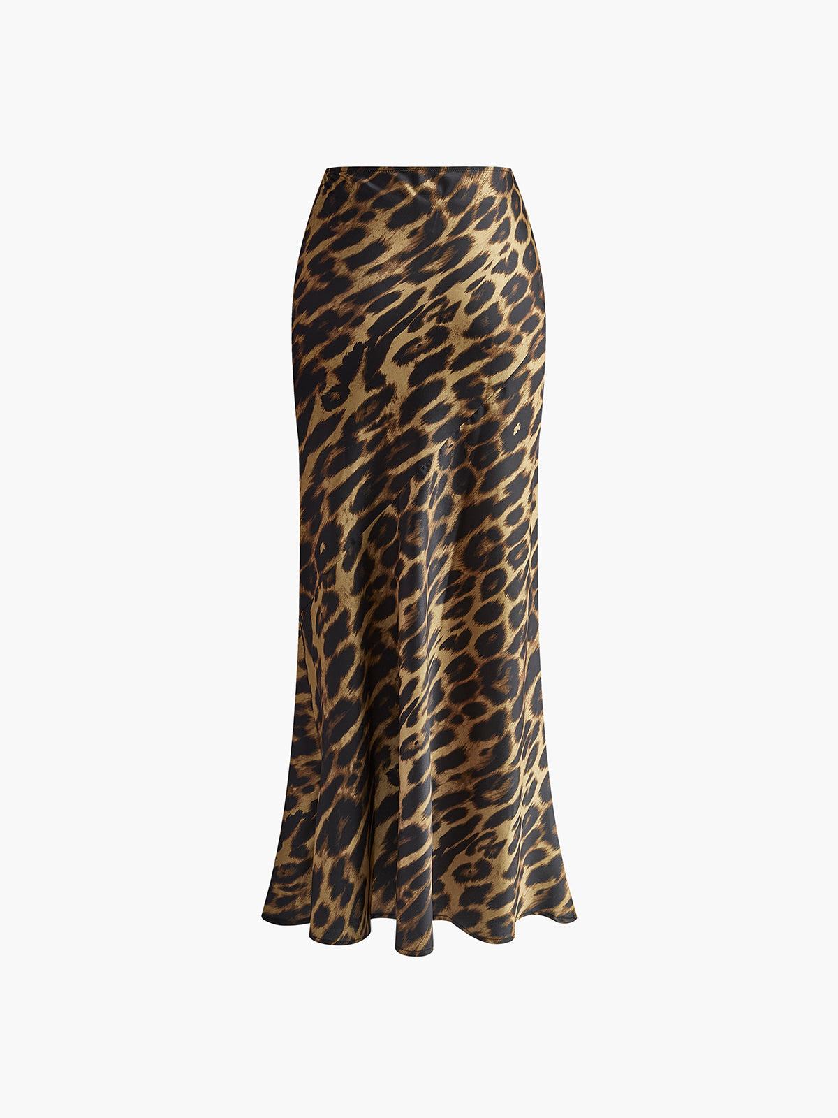 Vorise Slim Leopardmönstrad Maxikjol