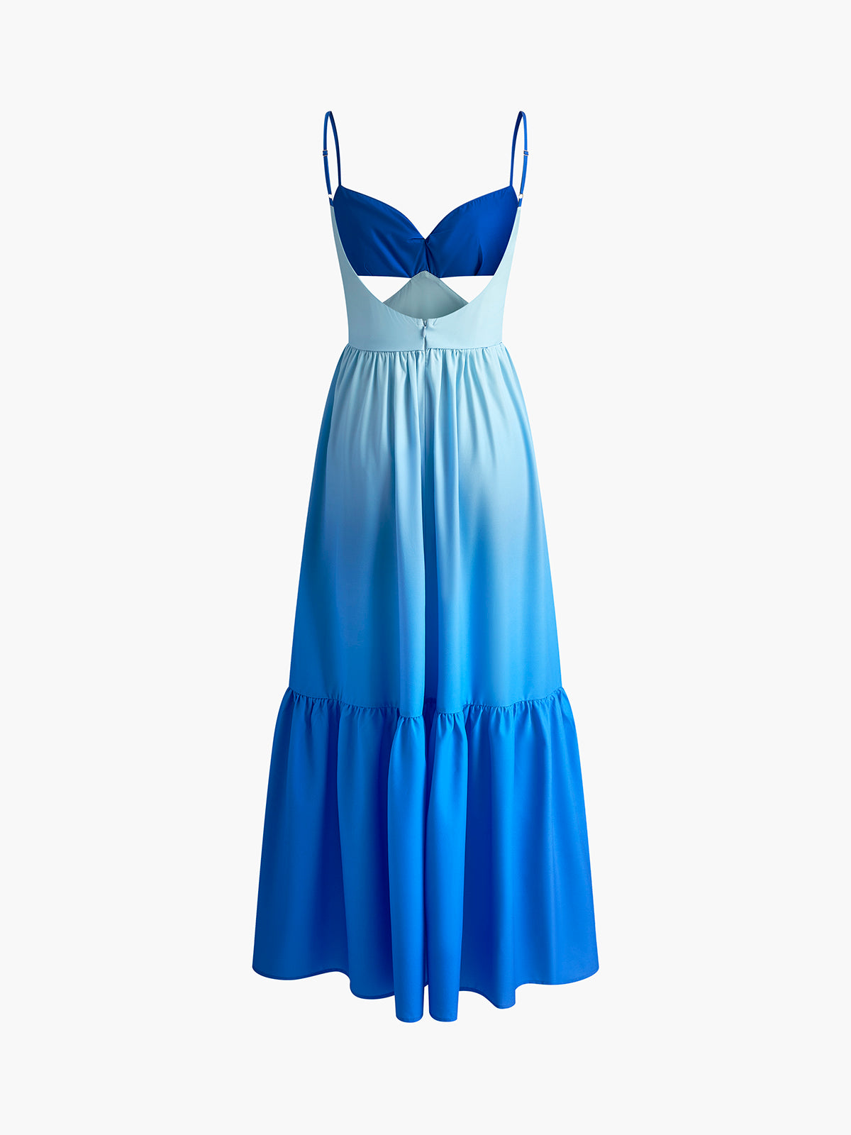 Nalys – Langes, rückenfreies Camisole-Kleid mit Cut-outs