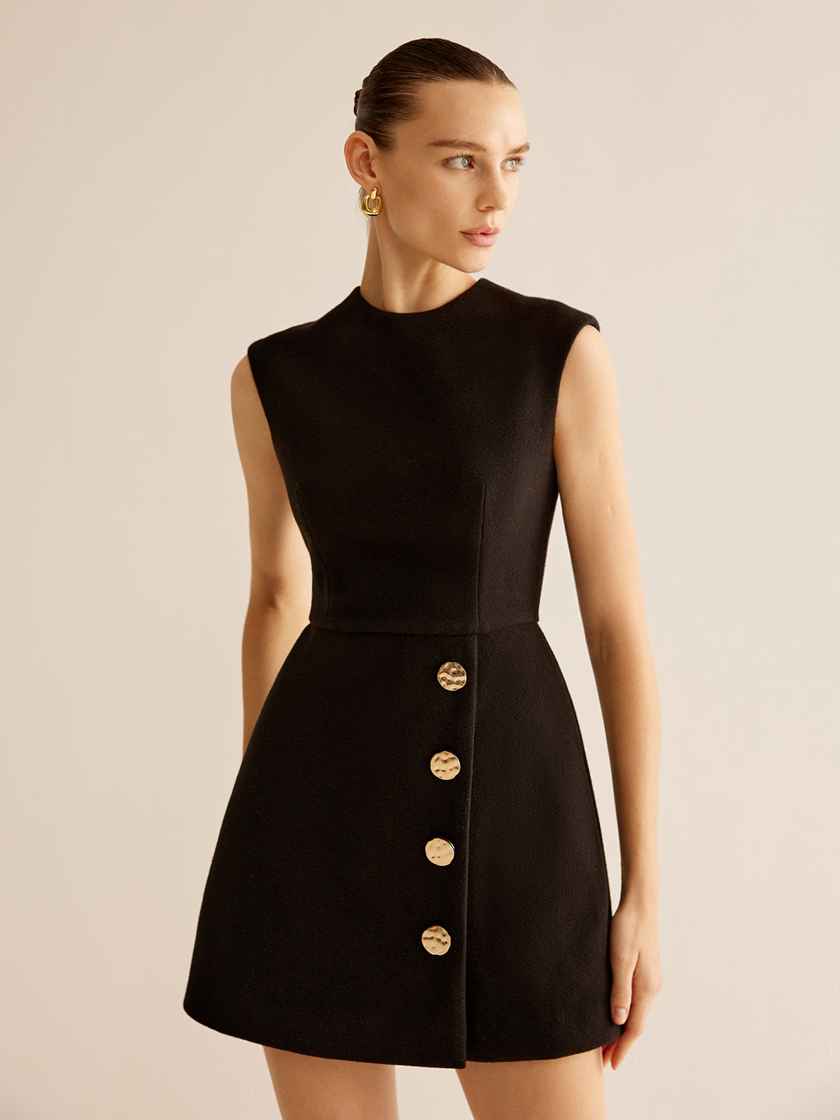 Pandra Tank-Kleid mit Reißverschluss und Metalldekor