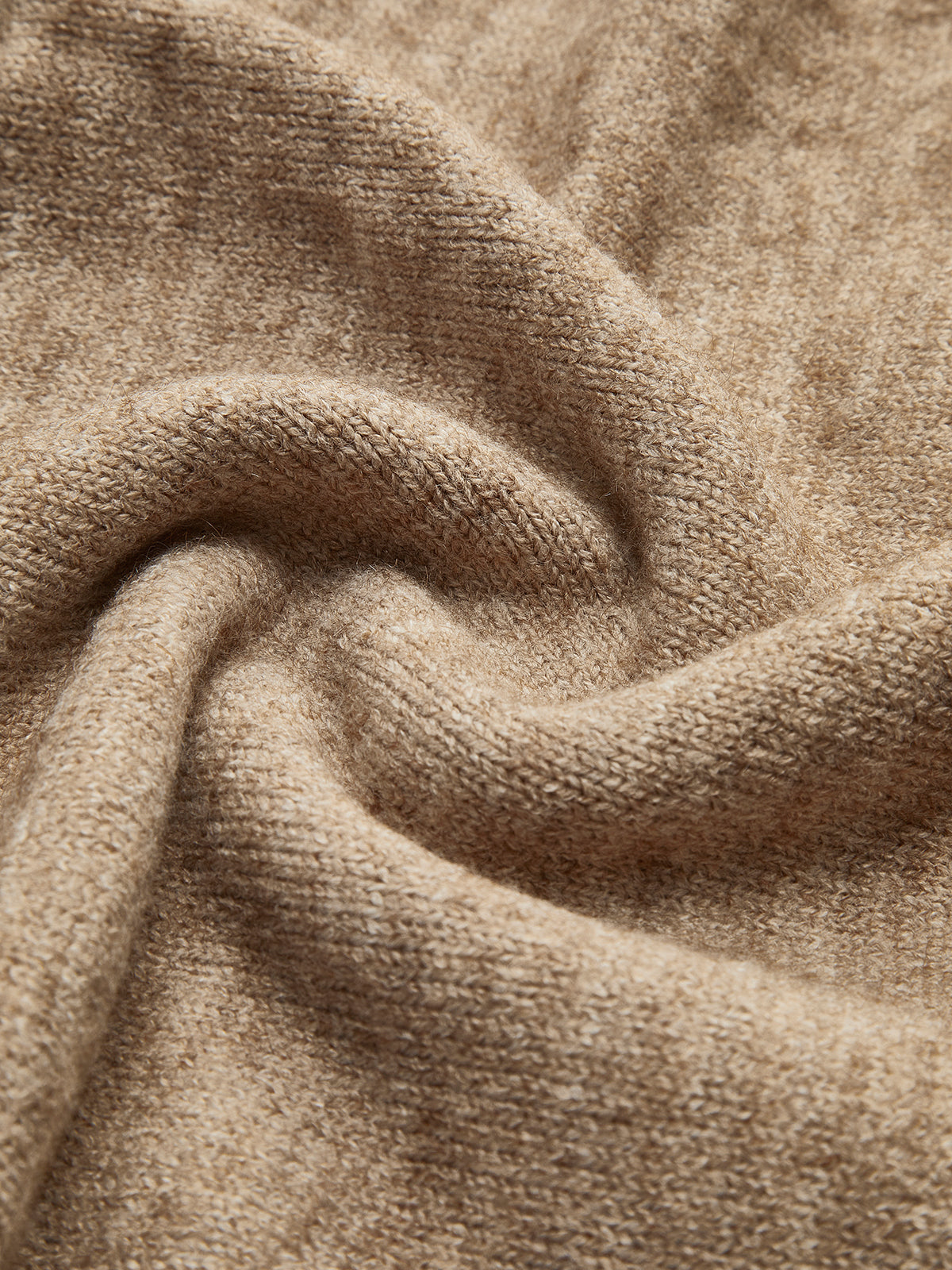 Women’s Knit Pants Set – Plain Turtleneck Sweater & Trousers