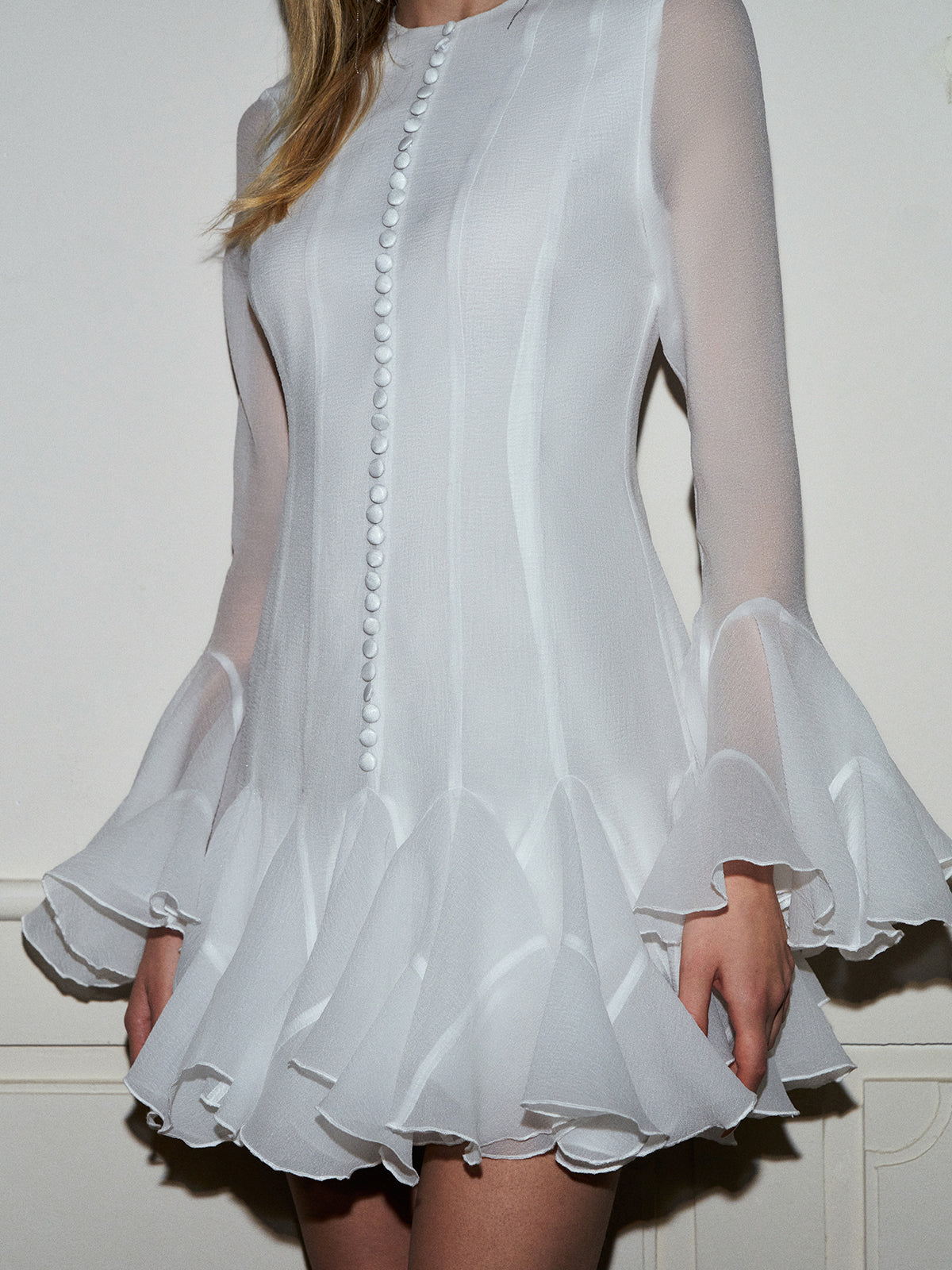 Luminspun Romance transparentes Rüschenkleid