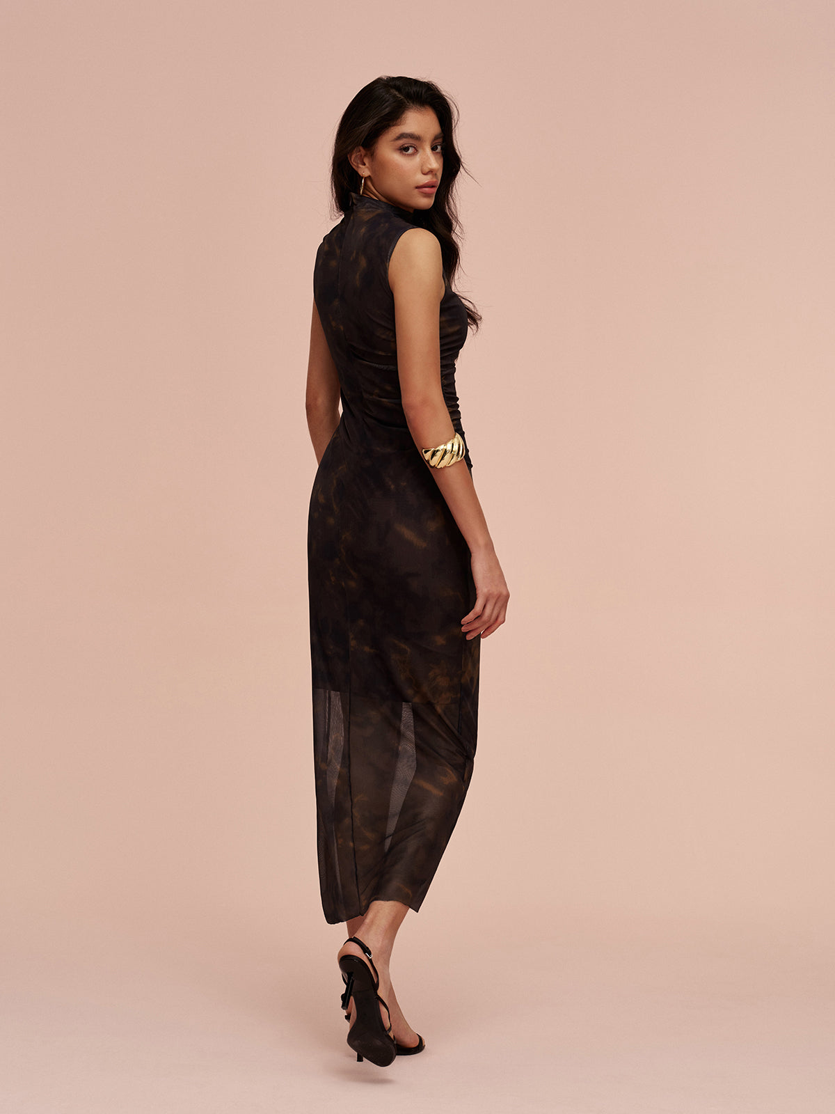 Starbliss – Ärmelloses Netzkleid mit Jersey-Futter