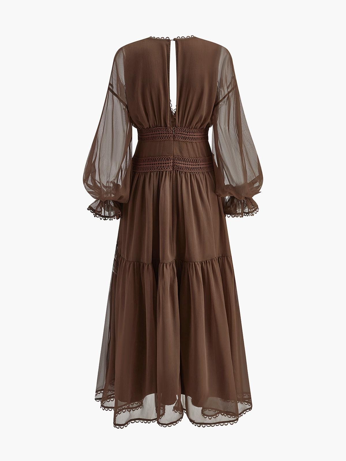 Kilviel Boho Halvtransparent Chiffongklänning