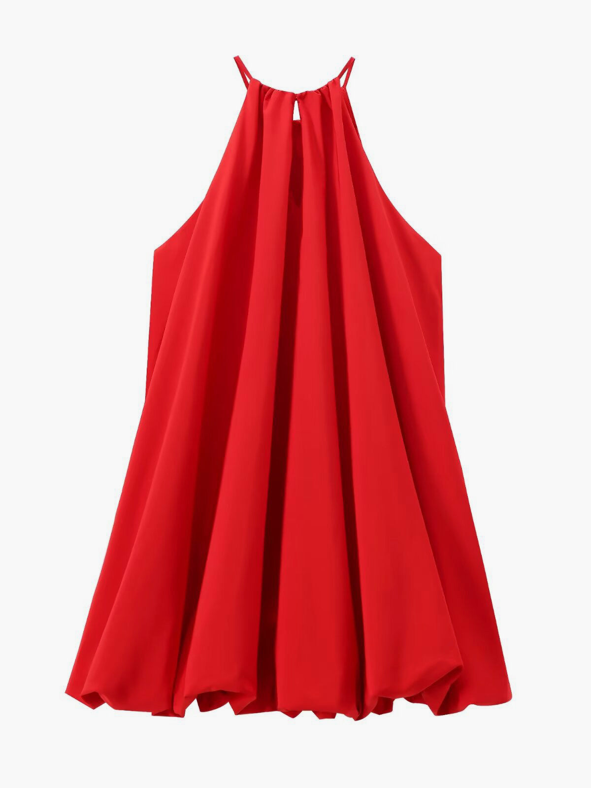 Solarweave Plissiertes Neckholderkleid