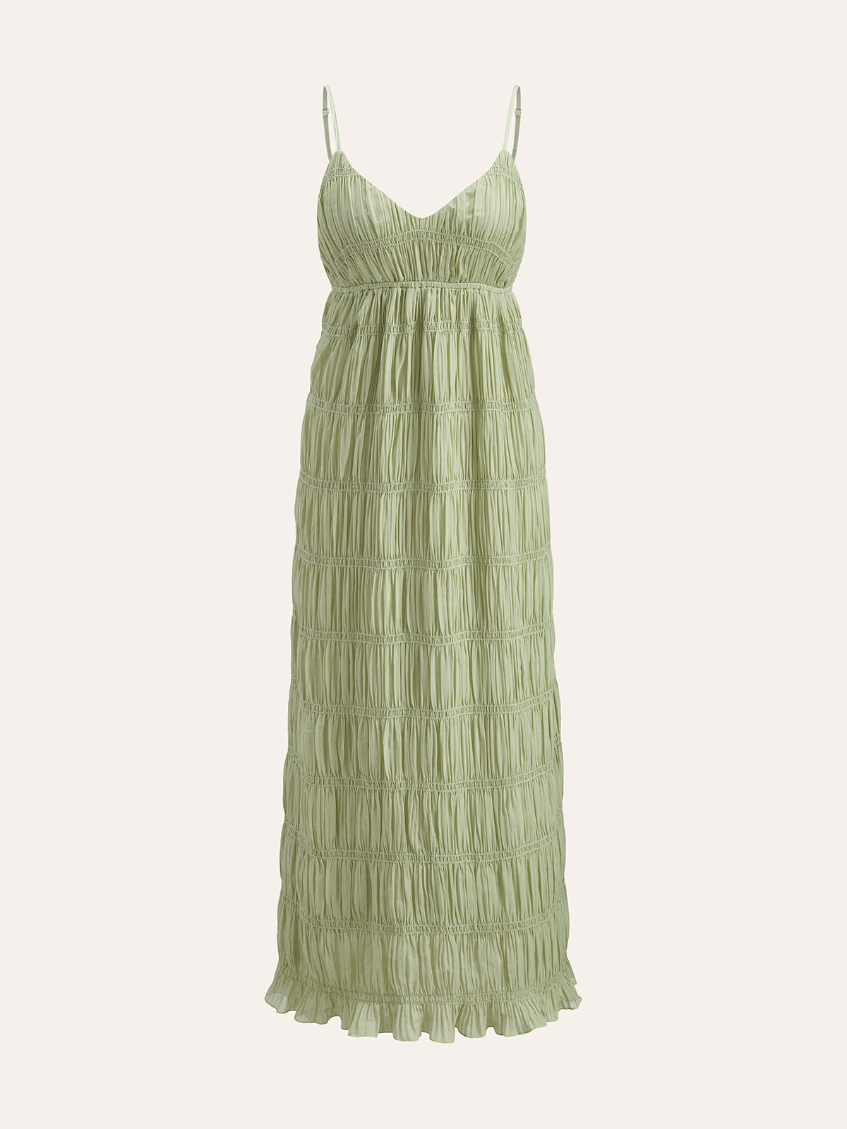 Shimwind – Halbtransparentes Plisseekleid mit Riemchen