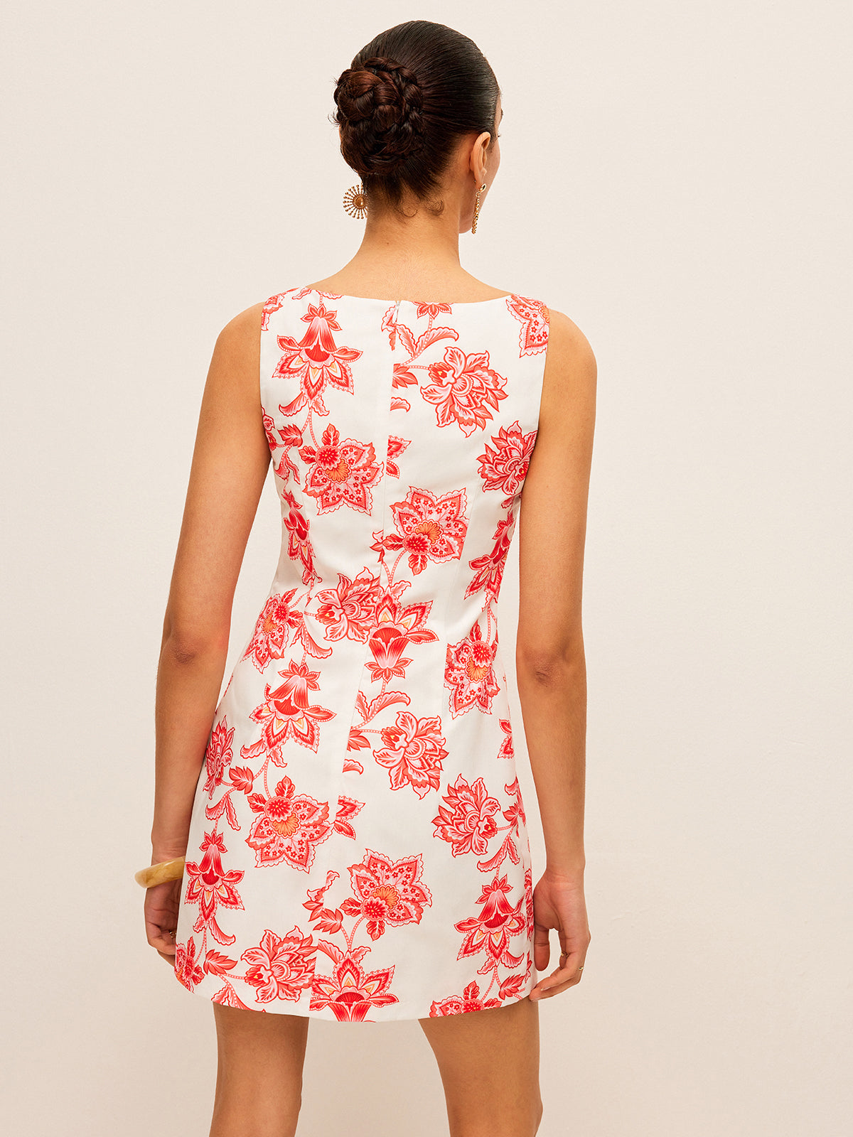 Ärmelloses Kleid mit Blumendruck „Majesty“