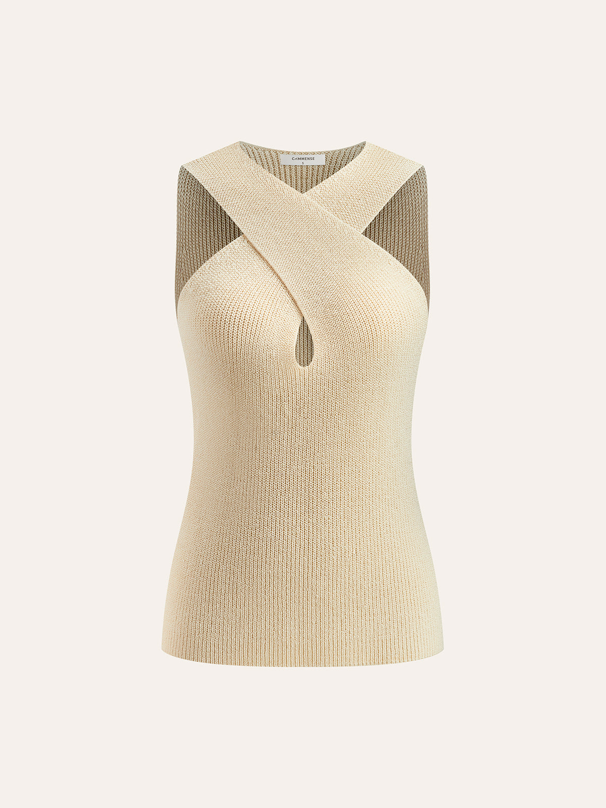 Veren Neckholder-Tanktop mit überkreuztem Kragen