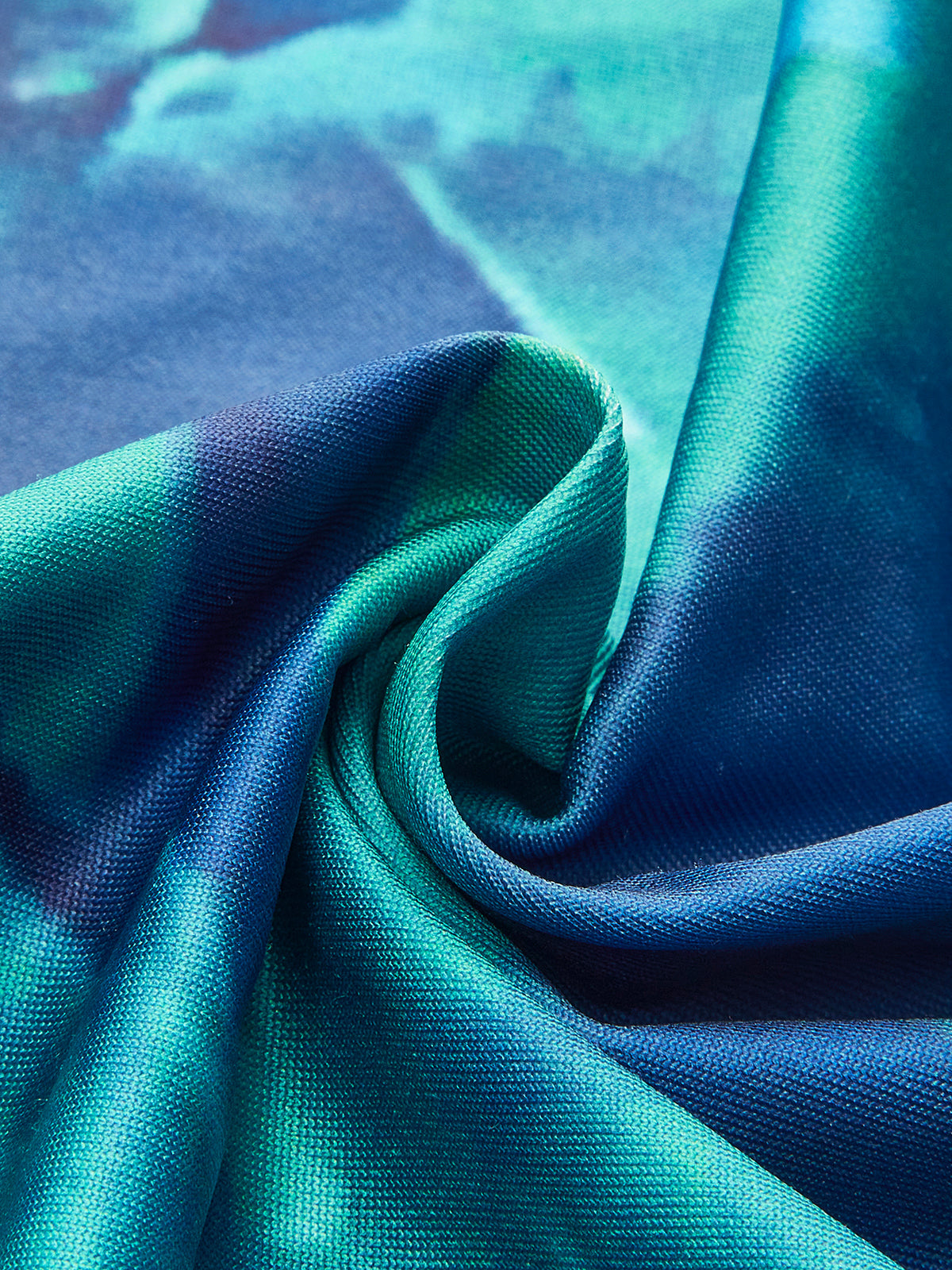 Bedrucktes Kleid mit überkreuzter Schnürung und Shimmerlace-Muster