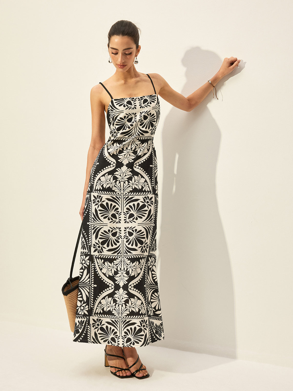Jaelian Floral Print Cami Dress