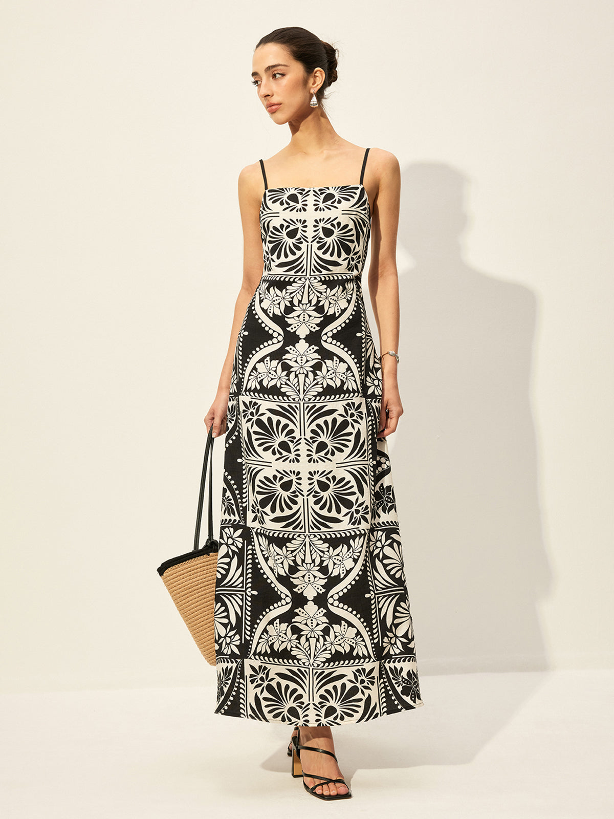 Jaelian Floral Print Cami Dress