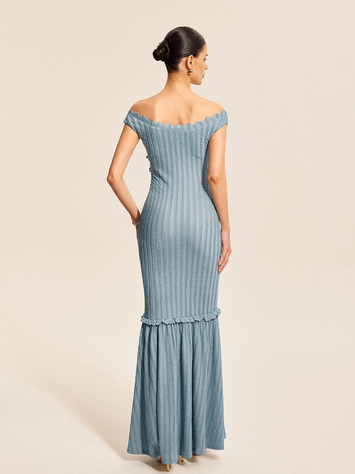 Tavia Off-Shoulder-Kleid mit Rüschendetail