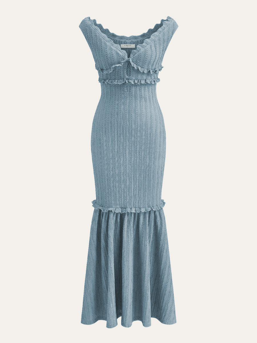 Tavia Off-Shoulder-Kleid mit Rüschendetail