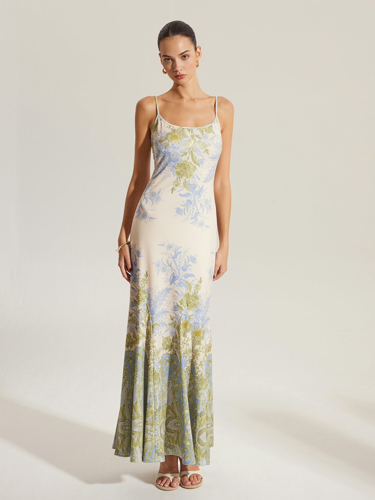 Jaelian Floral Print Cami Dress
