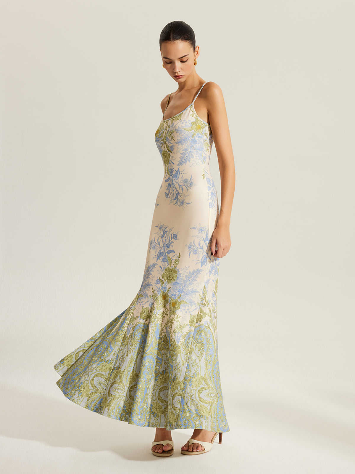 Jaelian Floral Print Cami Dress