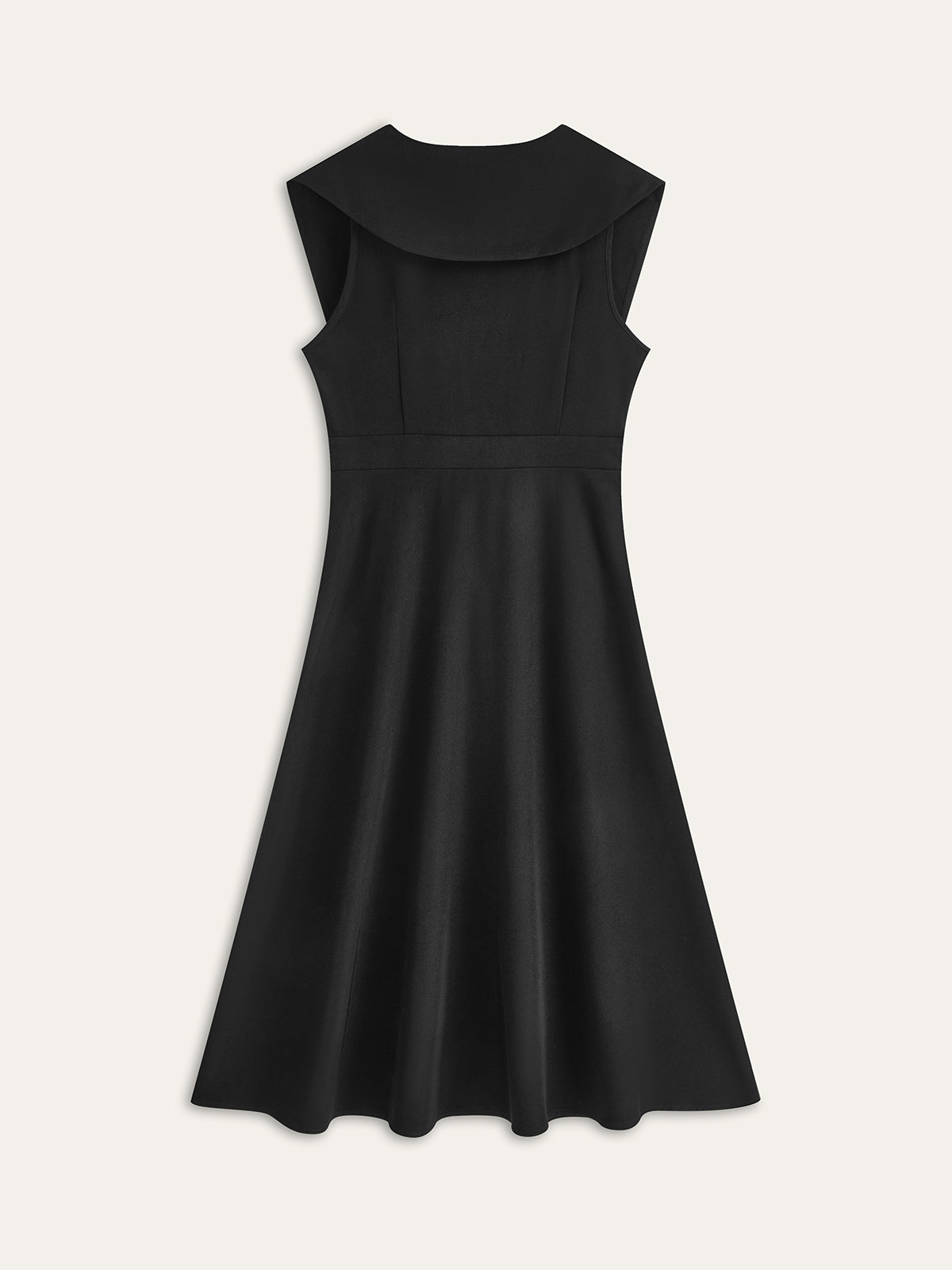 Splendglow – Button-Down-Plisseekleid mit weitem Kragen
