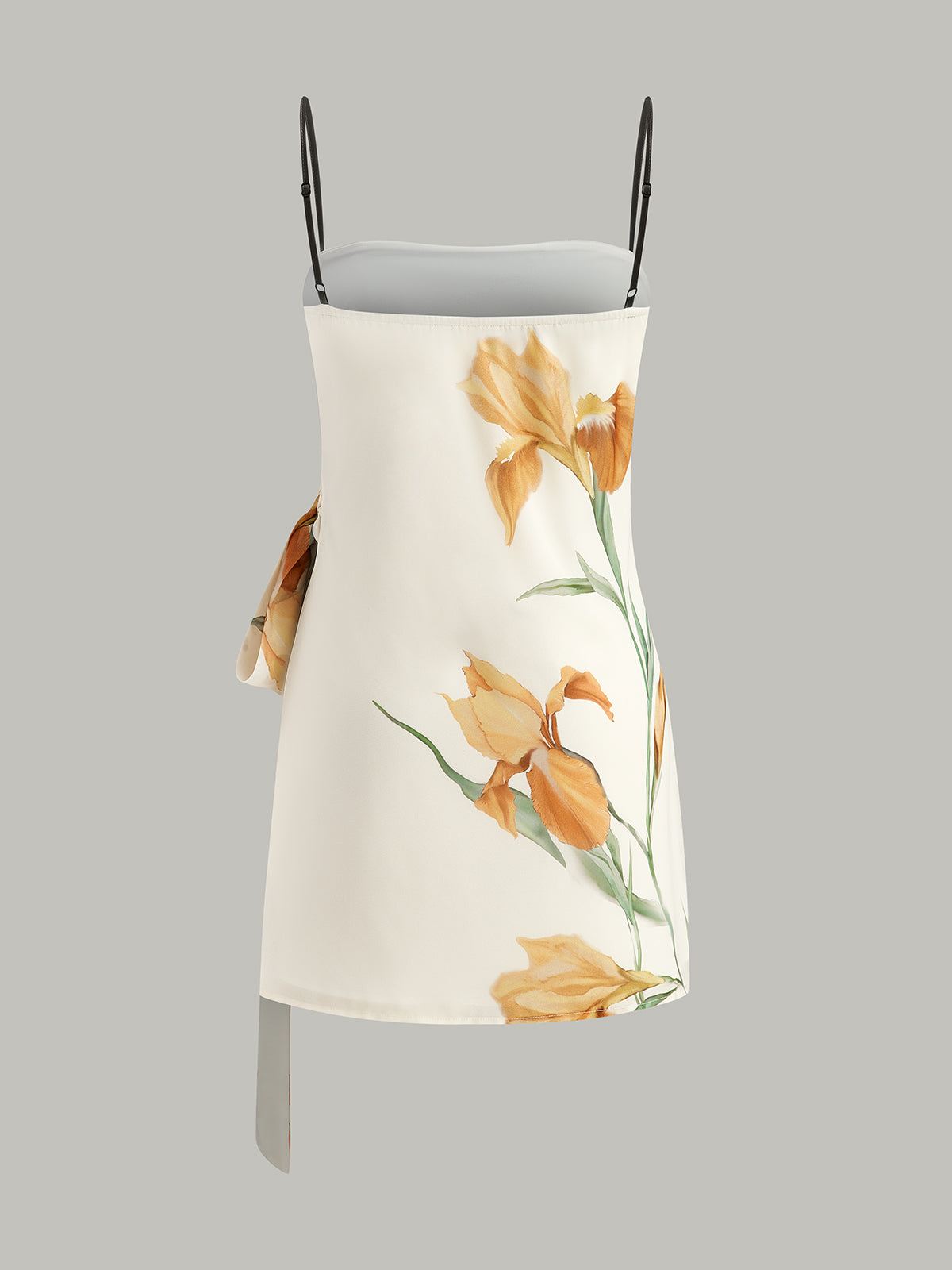 Seleth Floral Print Side Tie Cami Dress
