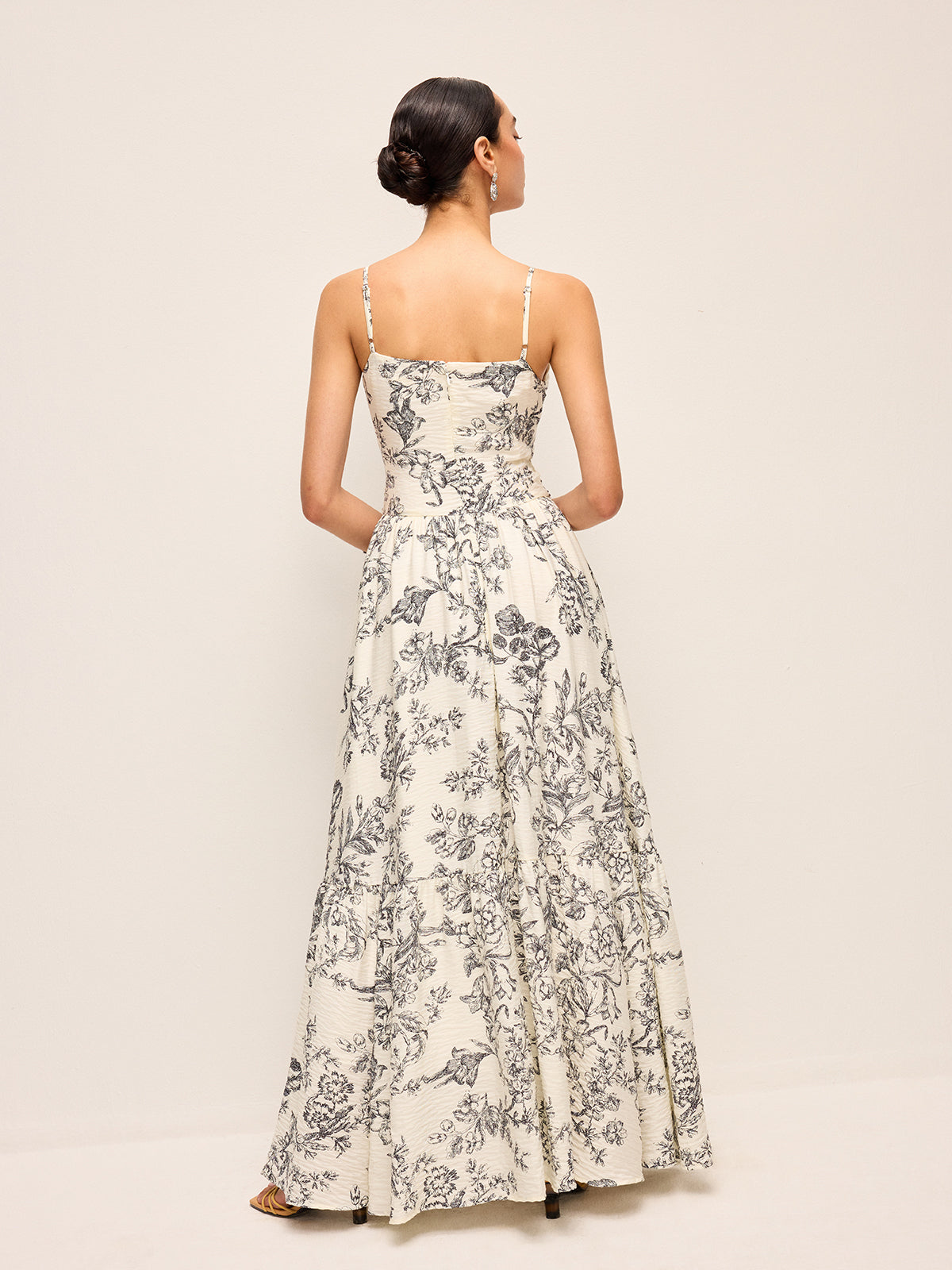 Opalrose Floral Print Ruched Cami Dress