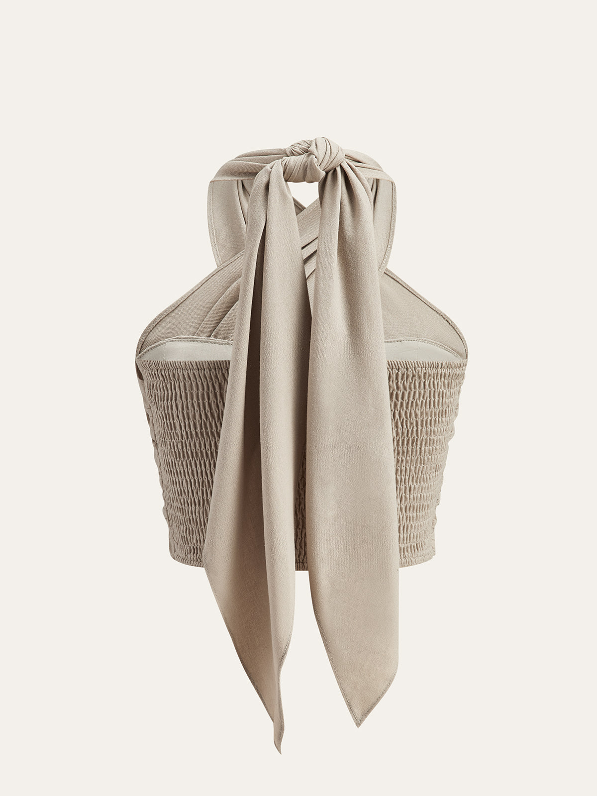 Sarine Cotton & Line – Überkreuztes Neckholder-Tanktop