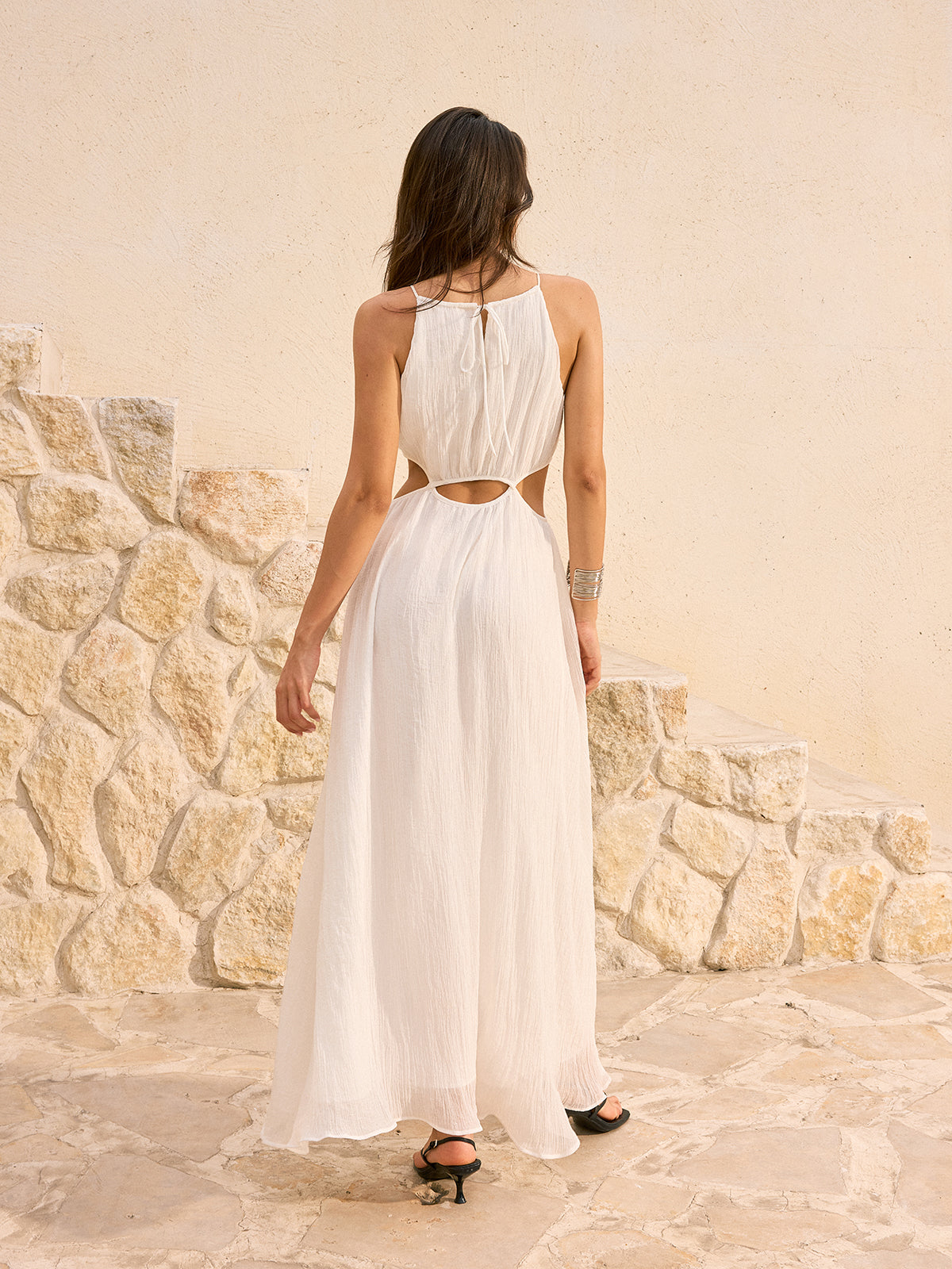 Sol Cut-Out Maxi Dress With Slit